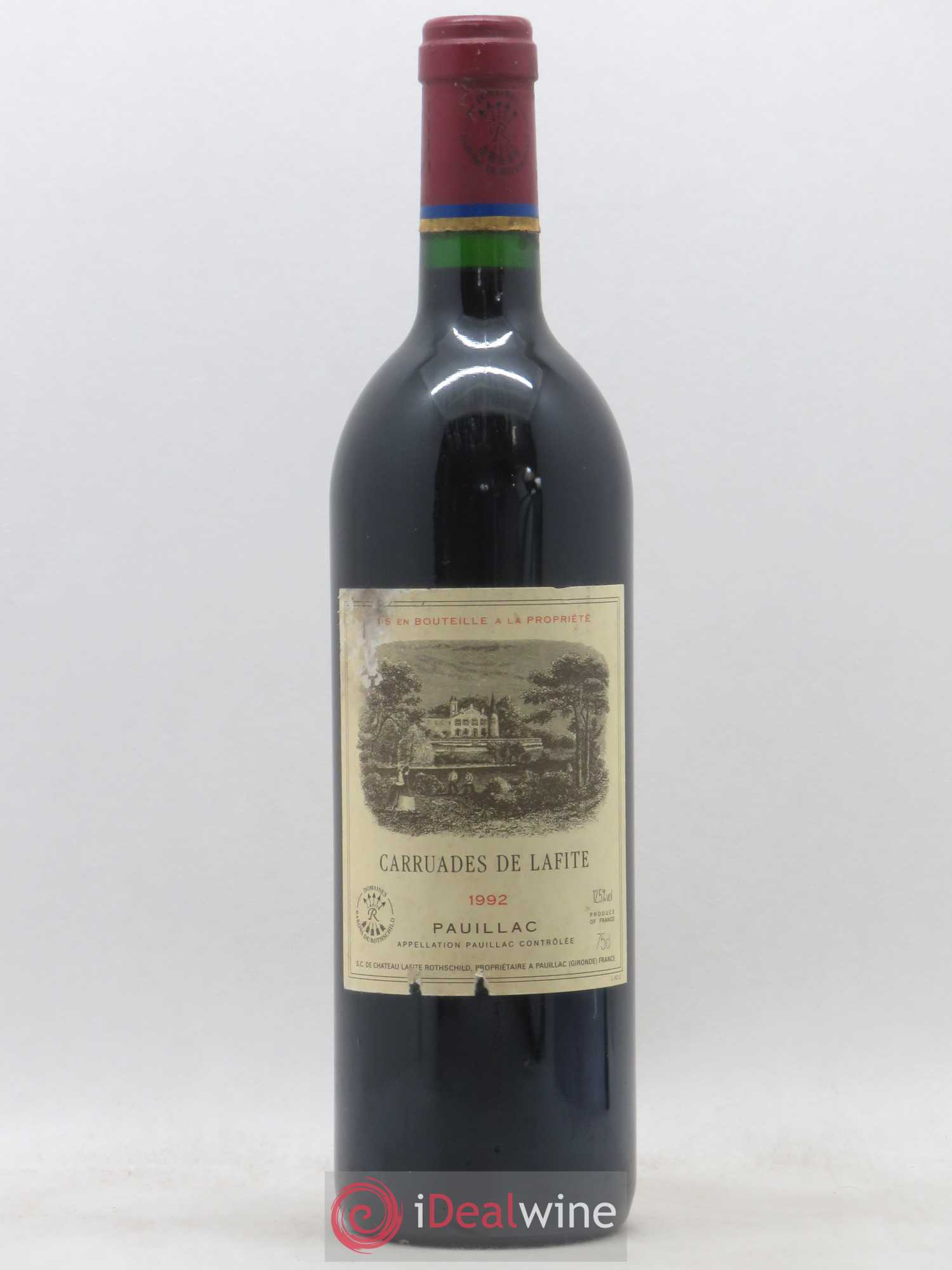 Carruades de Lafite Rothschild Second Vin 1992 - Lot de 1 bouteille - 0
