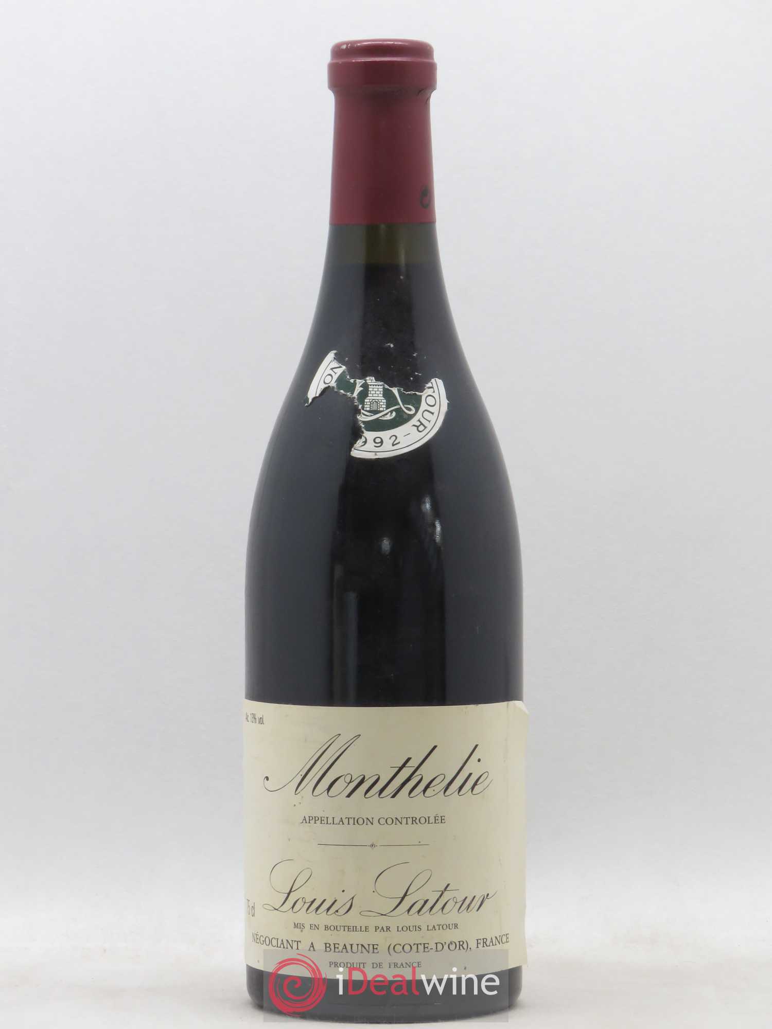 Monthélie Louis Latour 1992 - Lot de 1 bouteille - 0