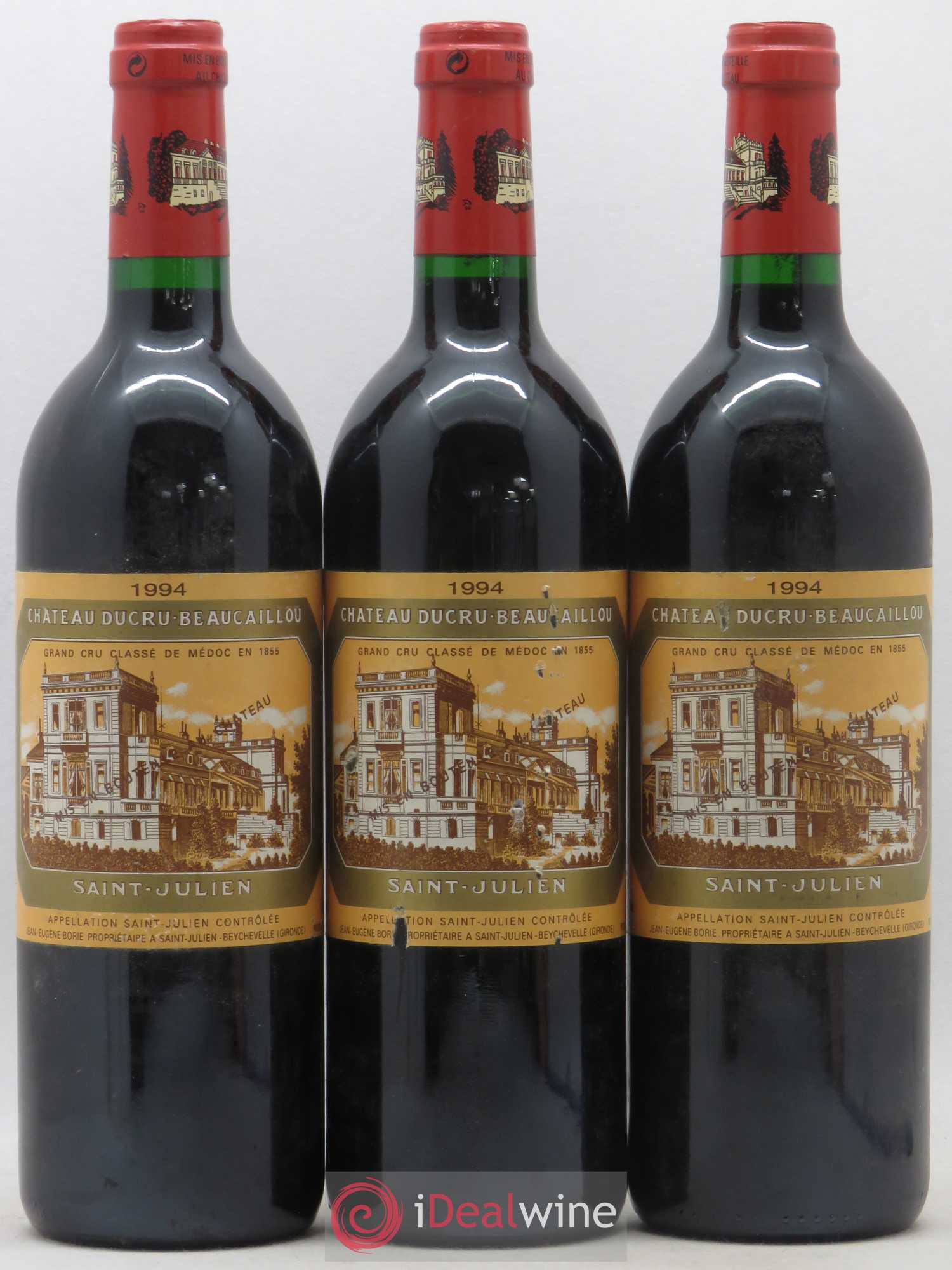 Château Ducru Beaucaillou 2ème Grand Cru Classé 1994 - Lot de 3 bouteilles - 0
