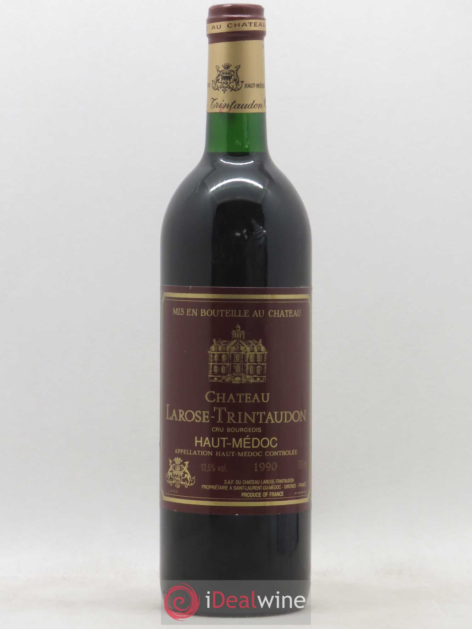Château Larose Trintaudon Cru Bourgeois 1990 - Lot de 1 bouteille - 0