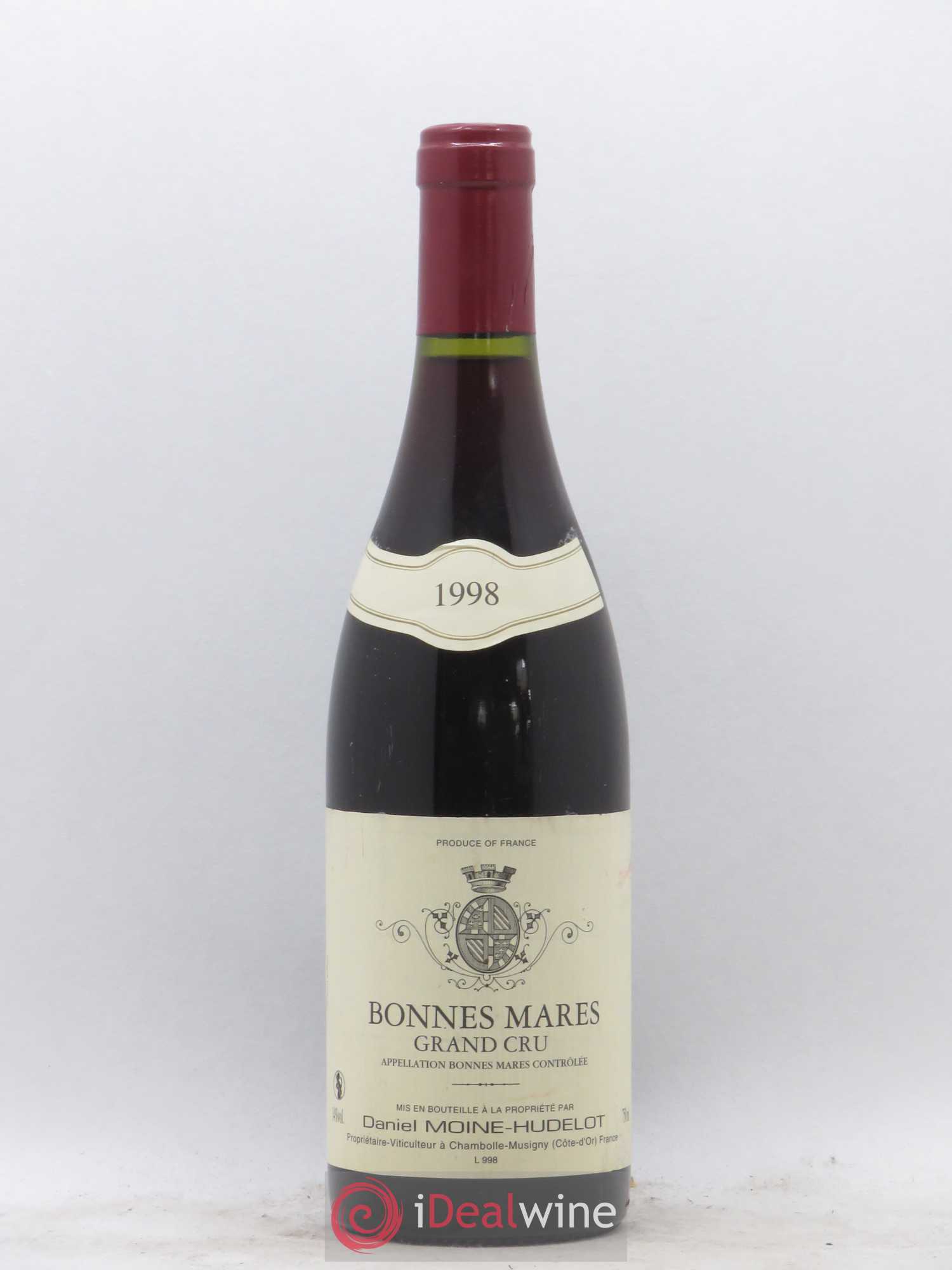 Bonnes-Mares Grand Cru Moine-Hudelot (Domaine) 1998 - Lot de 1 bouteille - 0