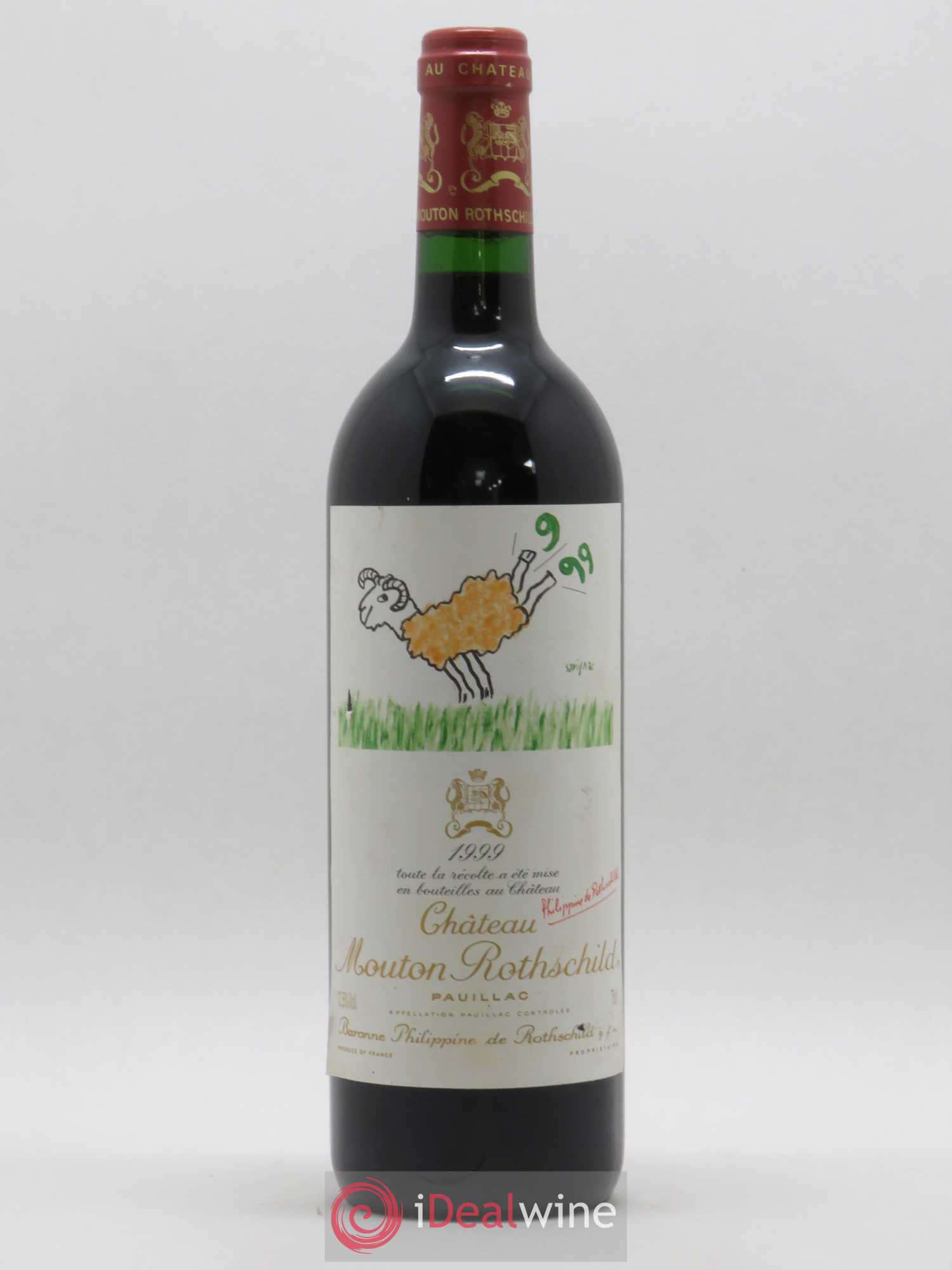 Château Mouton Rothschild 1er Grand Cru Classé 1999 - Lot de 1 bouteille - 0