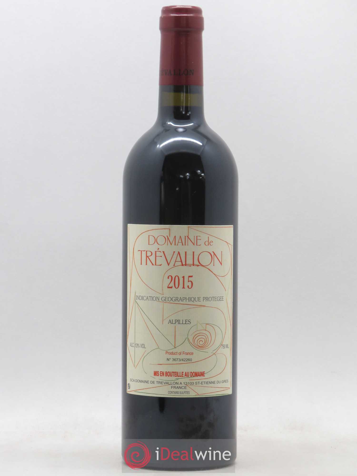 Alpilles Trévallon (Domaine de) Eloi Dürrbach 2015 - Lot de 1 bouteille - 0