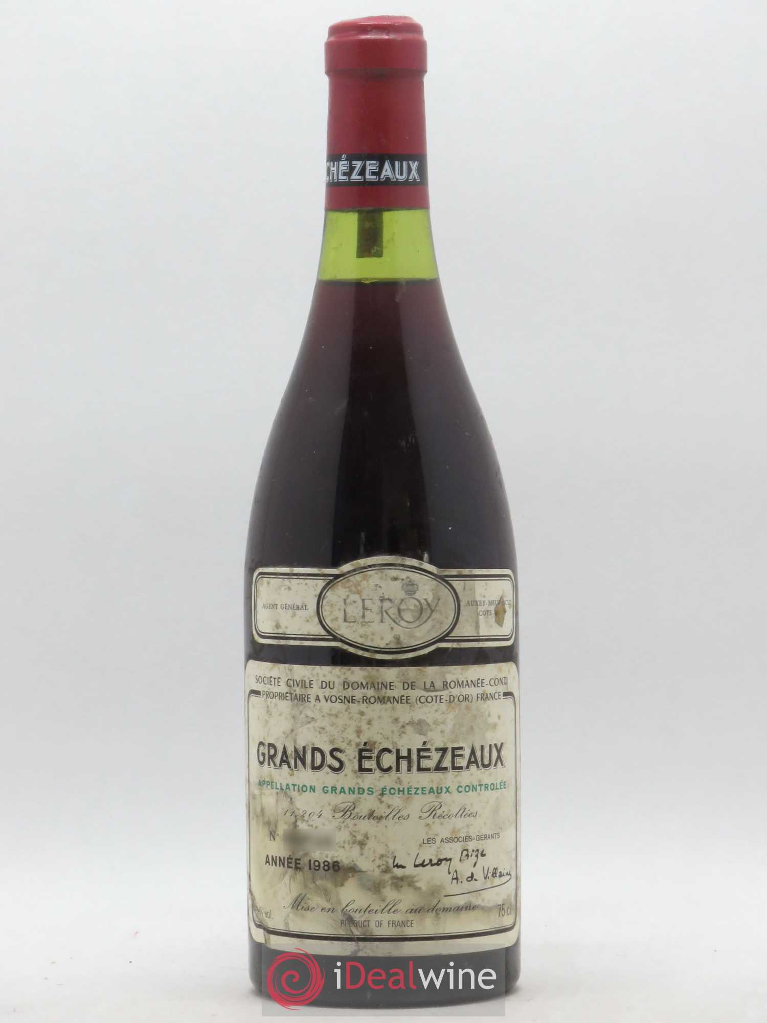 Grands-Echezeaux Grand Cru Domaine de la Romanée-Conti 1986 - Lot de 1 bouteille - 0