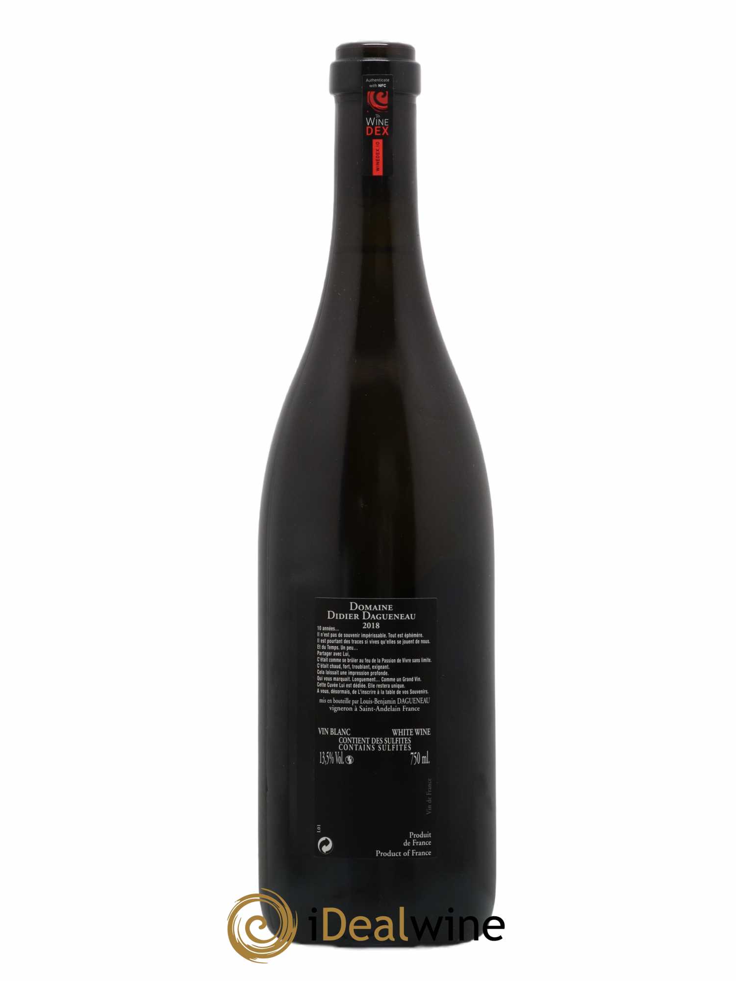 Vin de France Memento Mori Dagueneau 2018 - Lot de 1 bouteille - 1