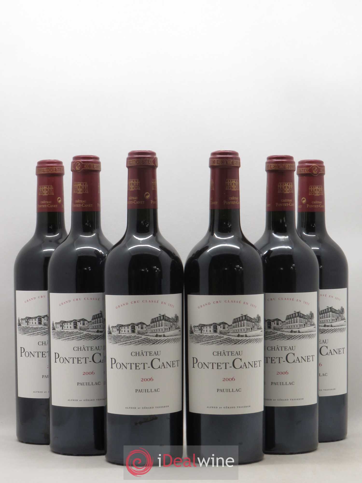 Château Pontet Canet 5ème Grand Cru Classé 2006 - Lot de 6 bouteilles - 0