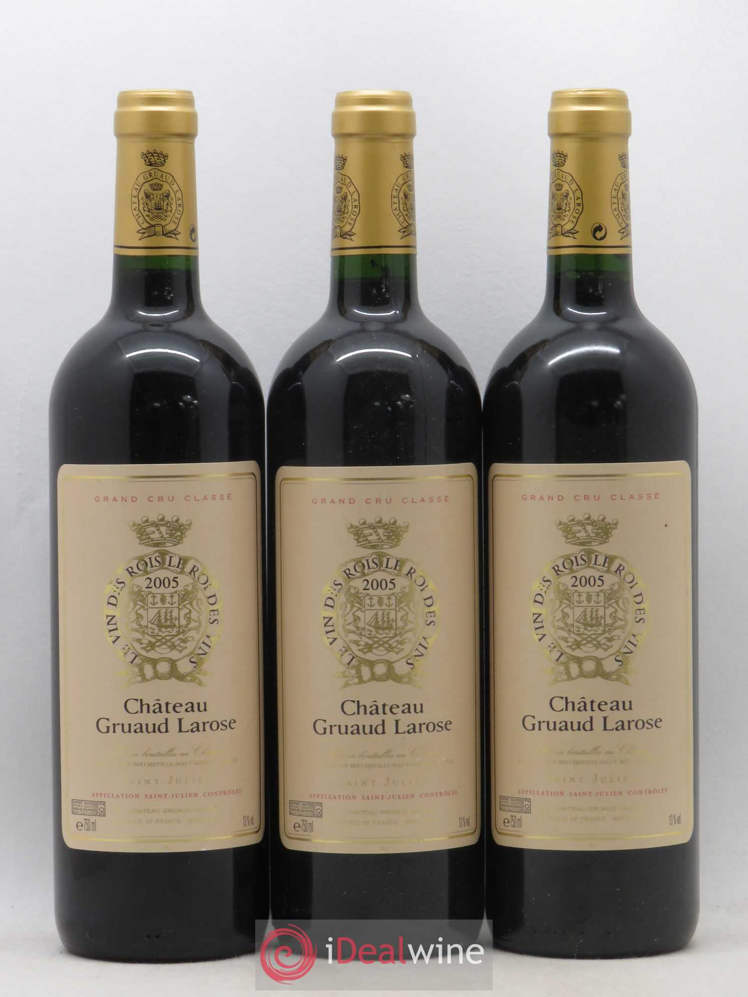 Château Gruaud Larose 2ème Grand Cru Classé 2005 - Lot de 3 bouteilles - 0