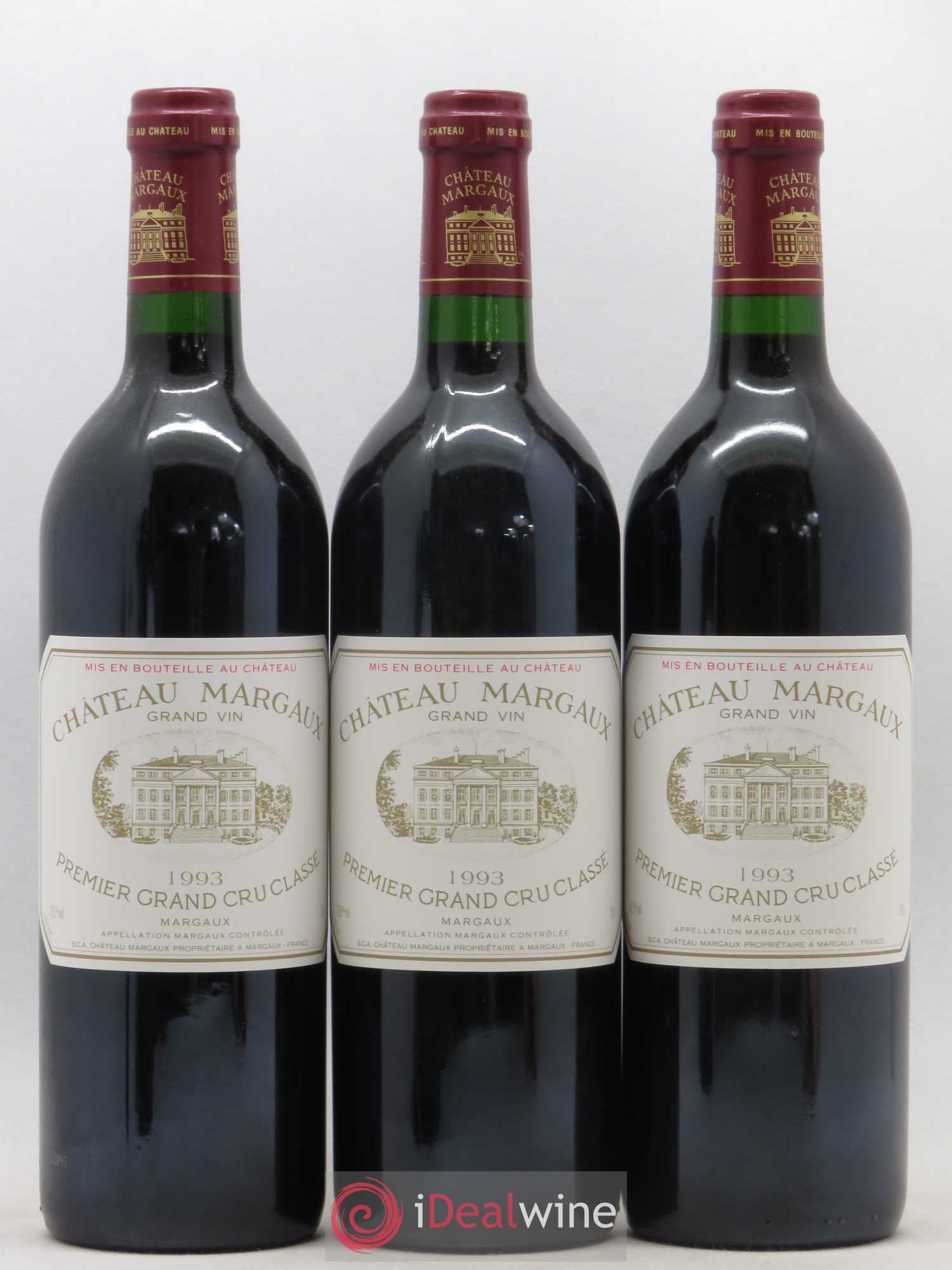 Château Margaux 1er Grand Cru Classé 1993 - Lot de 12 bouteilles - 1