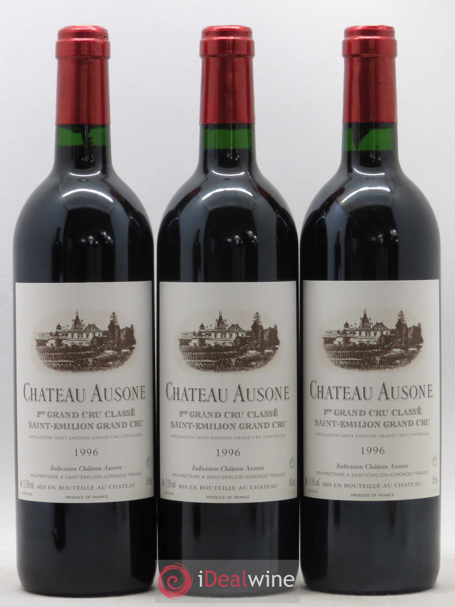 Château Ausone 1er Grand Cru Classé A 1996 - Lot de 12 bouteilles - 1