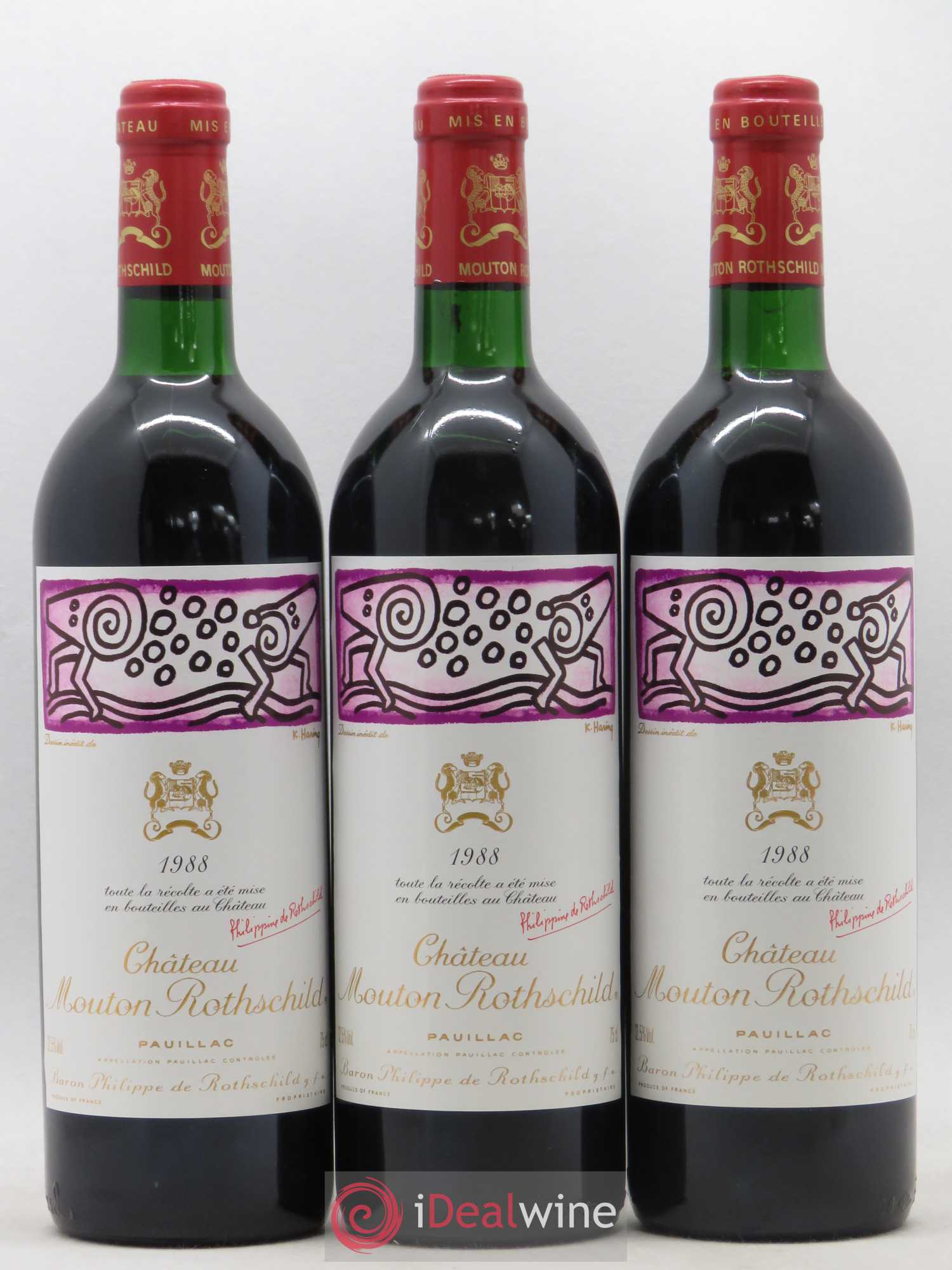 Château Mouton Rothschild 1er Grand Cru Classé 1988 - Lot de 12 bouteilles - 2