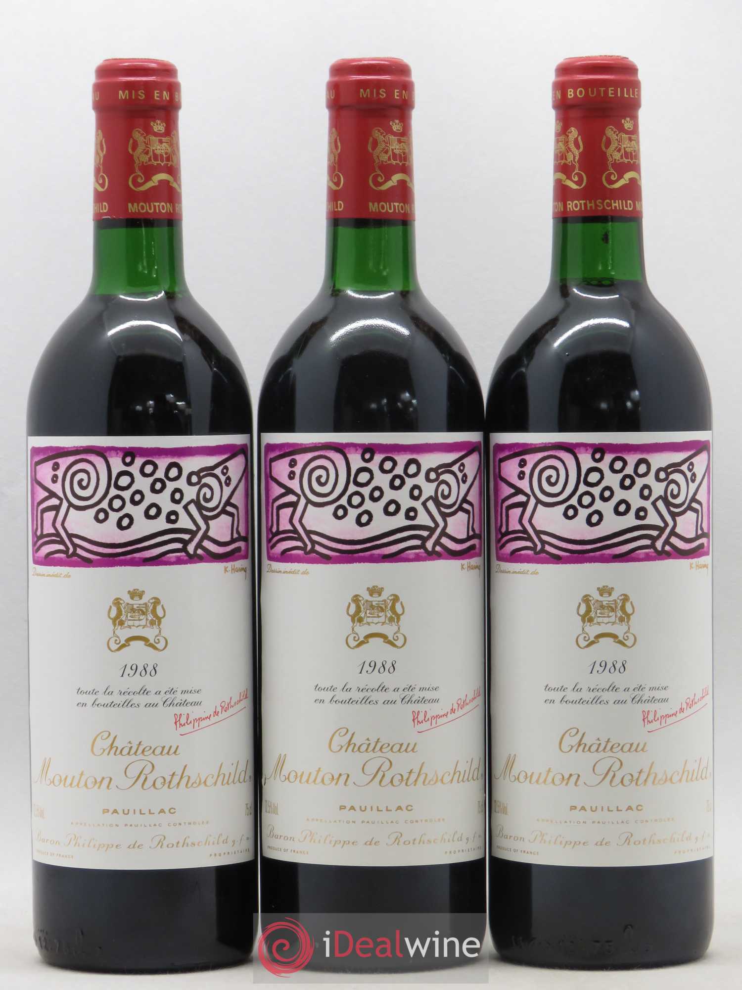Château Mouton Rothschild 1er Grand Cru Classé 1988 - Lot de 12 bouteilles - 3