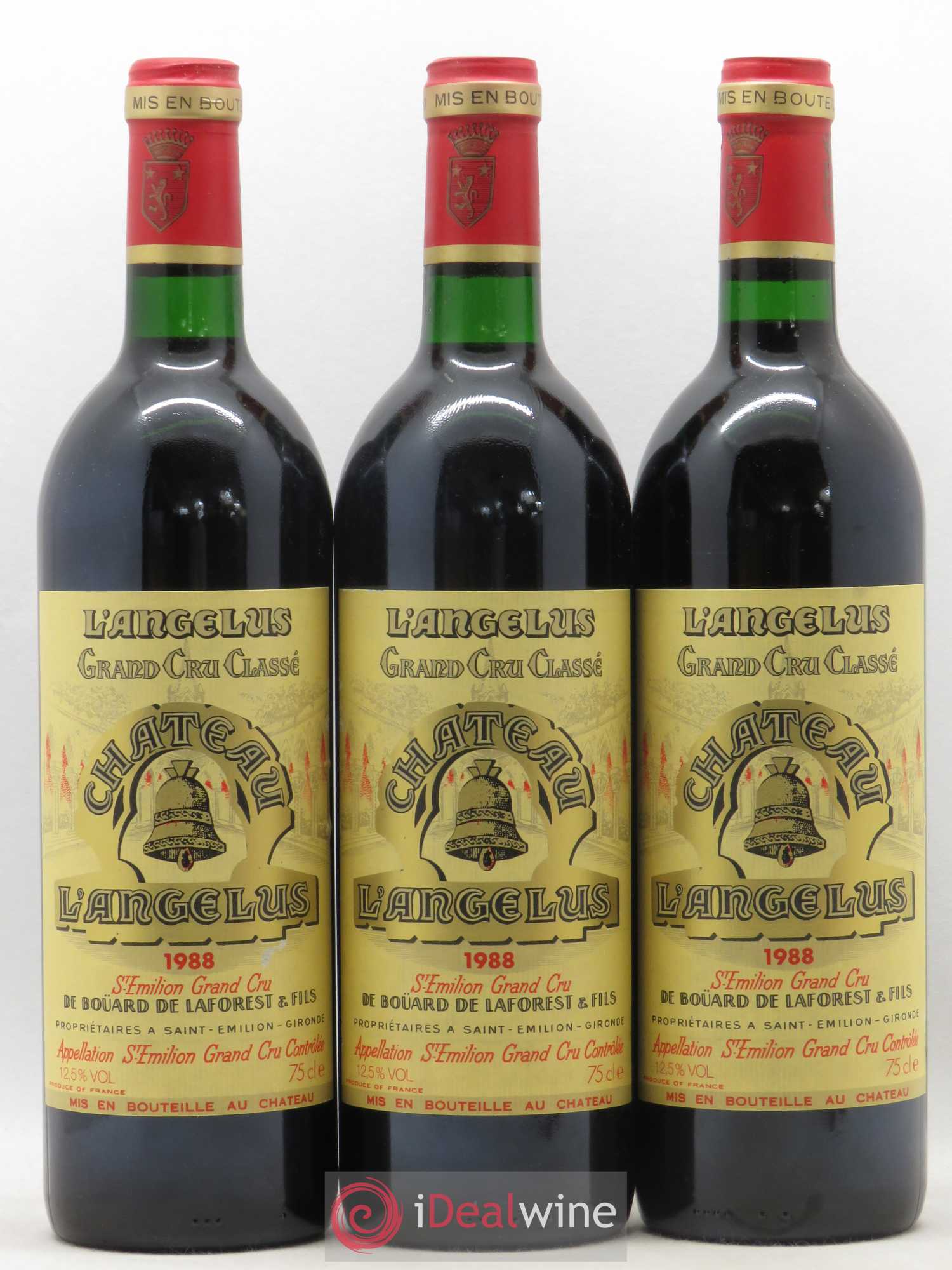 Château Angélus 1er Grand Cru Classé A 1988 - Lot de 12 bouteilles - 1