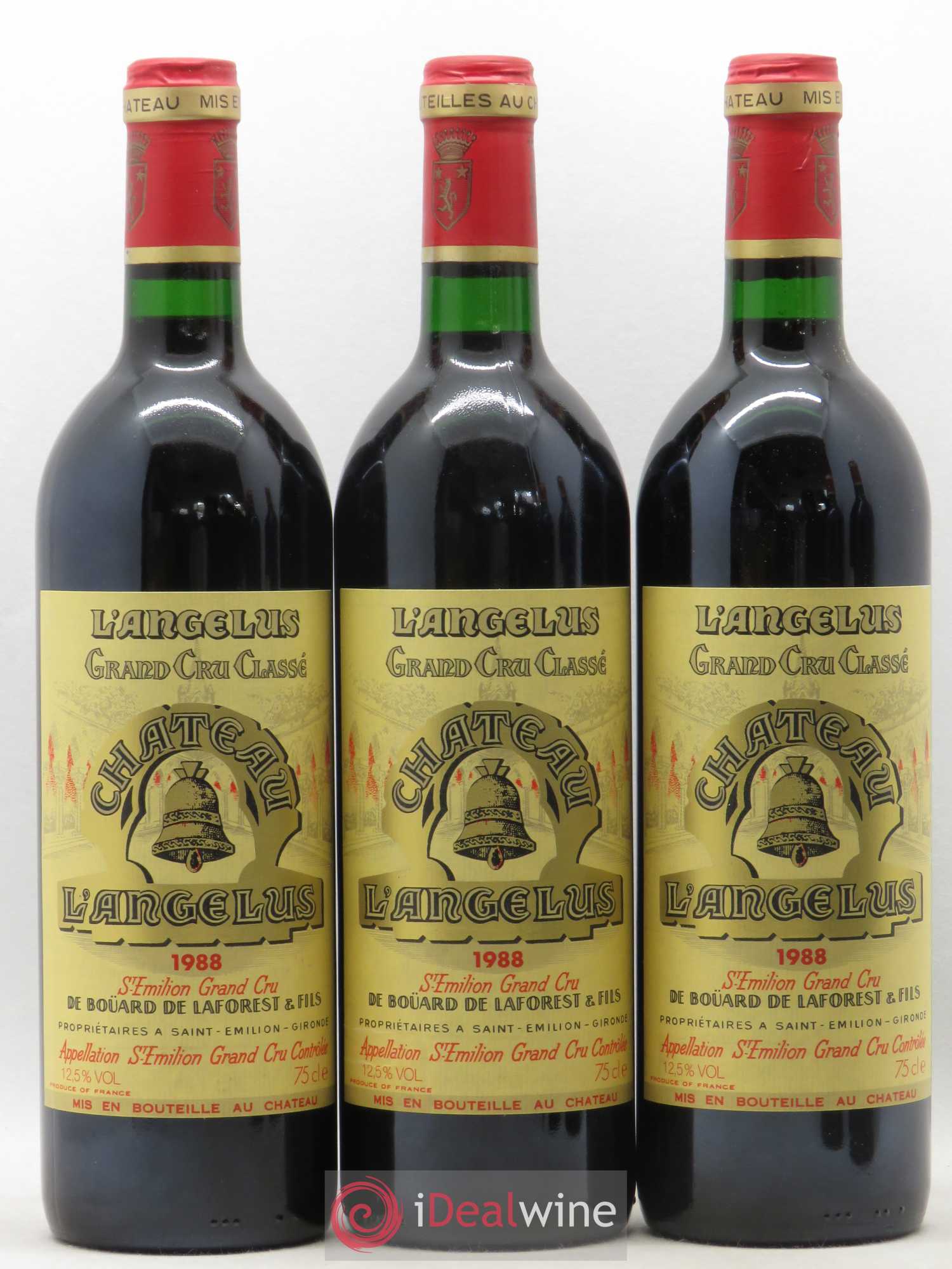 Château Angélus 1er Grand Cru Classé A 1988 - Lot de 12 bouteilles - 2