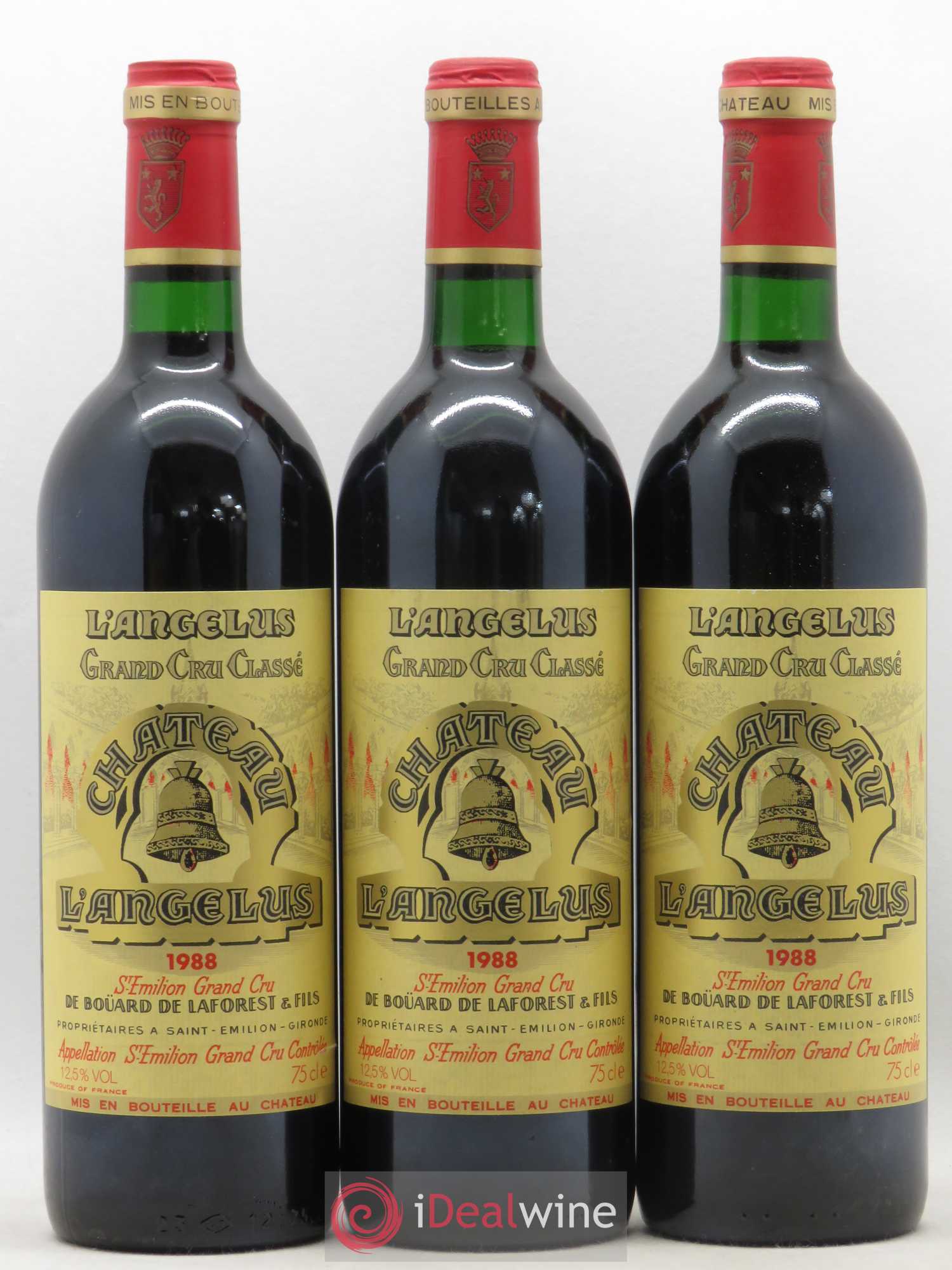 Château Angélus 1er Grand Cru Classé A 1988 - Lot de 12 bouteilles - 3