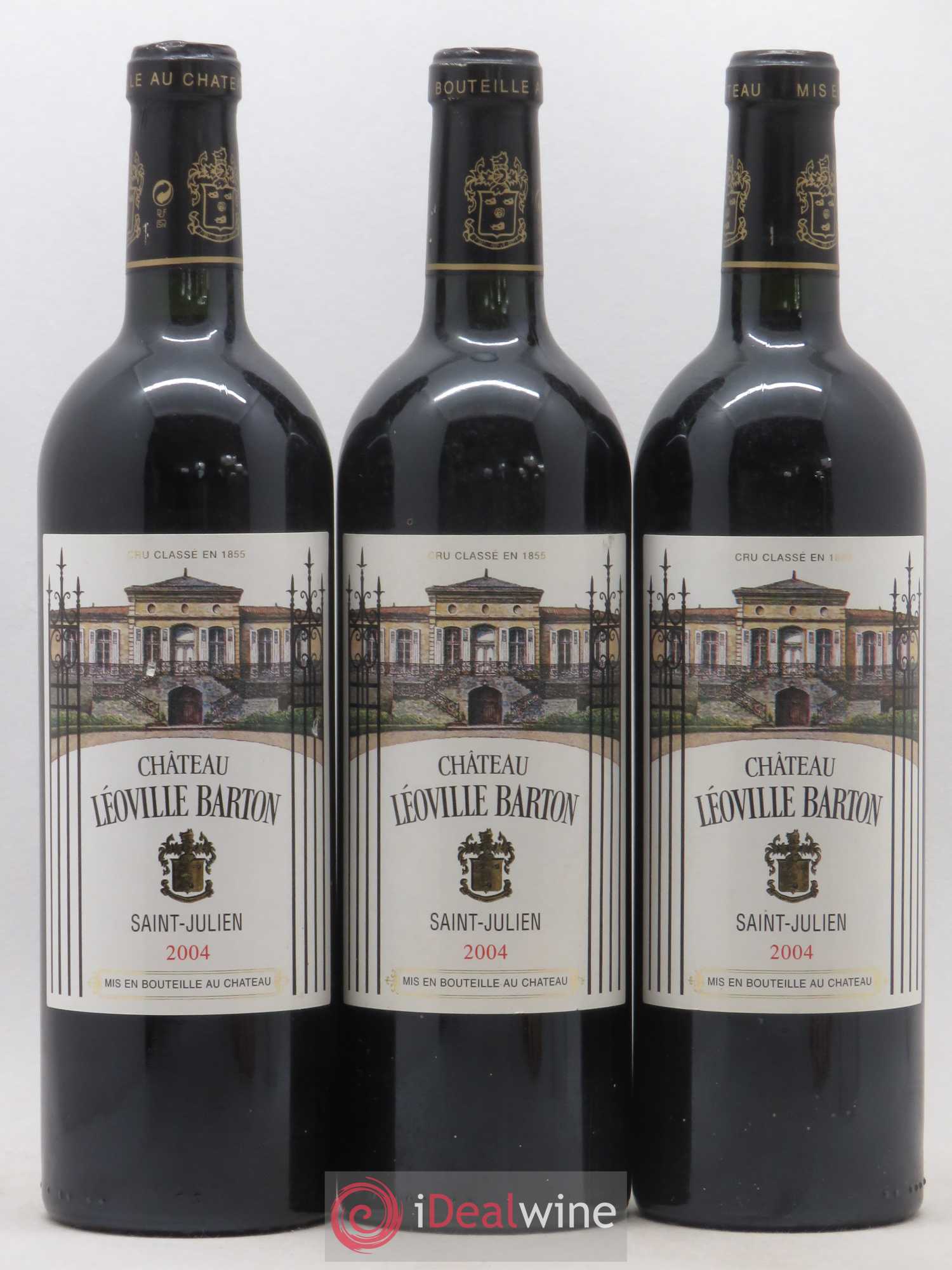 Château Léoville Barton 2ème Grand Cru Classé 2004 - Lot de 3 bouteilles - 0