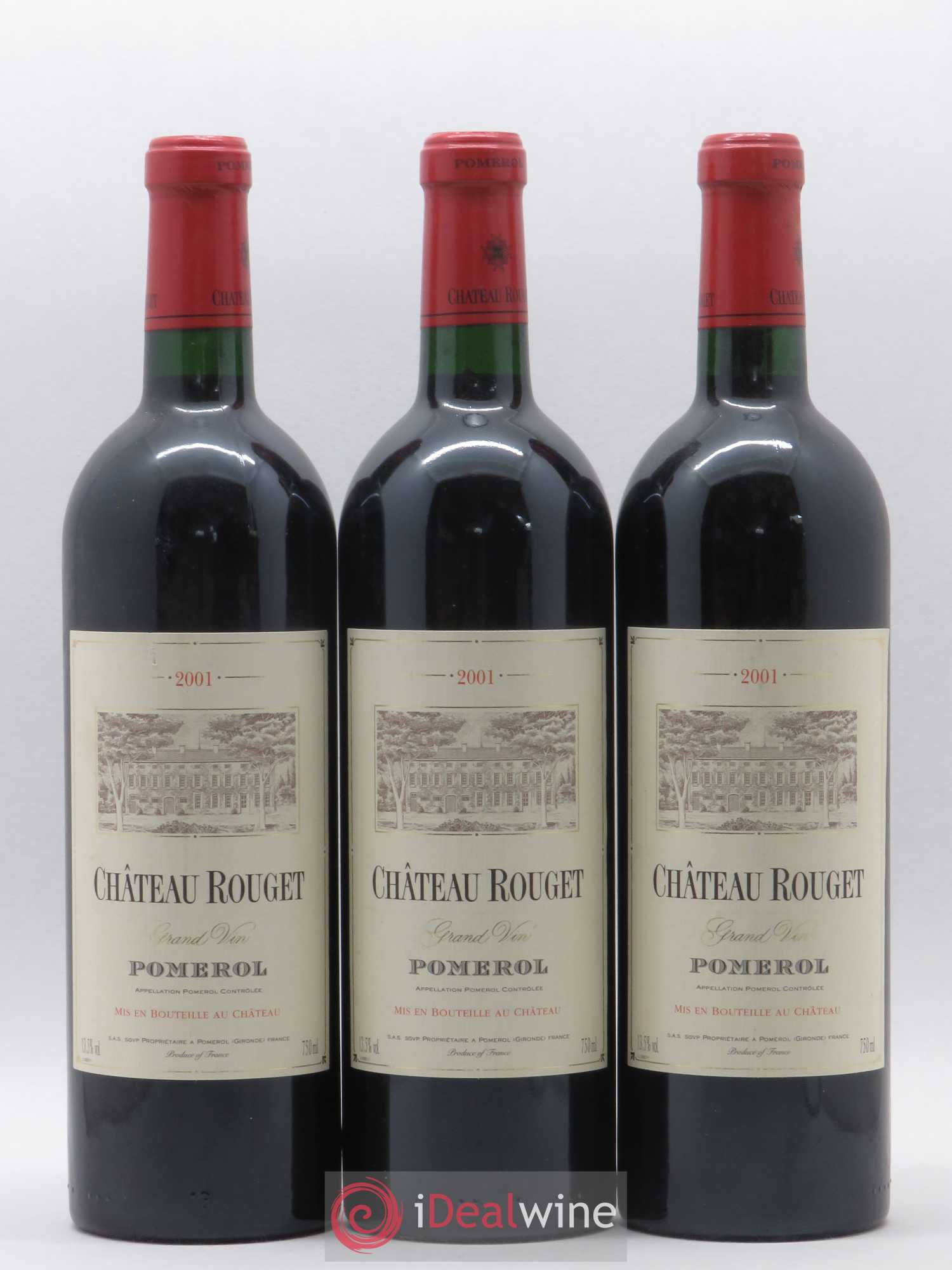 Château Rouget 2001 - Lot de 3 bouteilles - 0