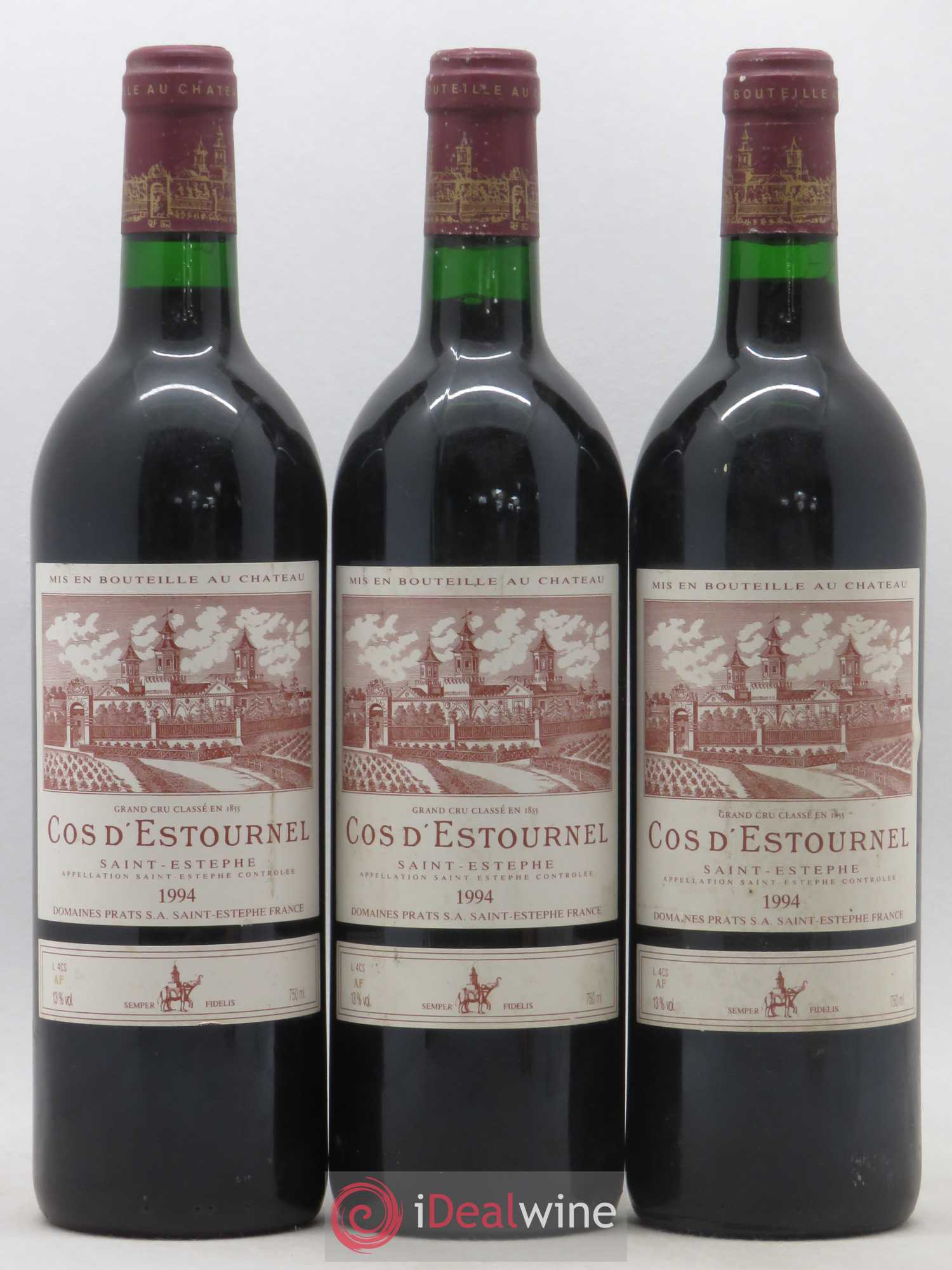Cos d'Estournel 2ème Grand Cru Classé 1994 - Lot de 3 bouteilles - 0