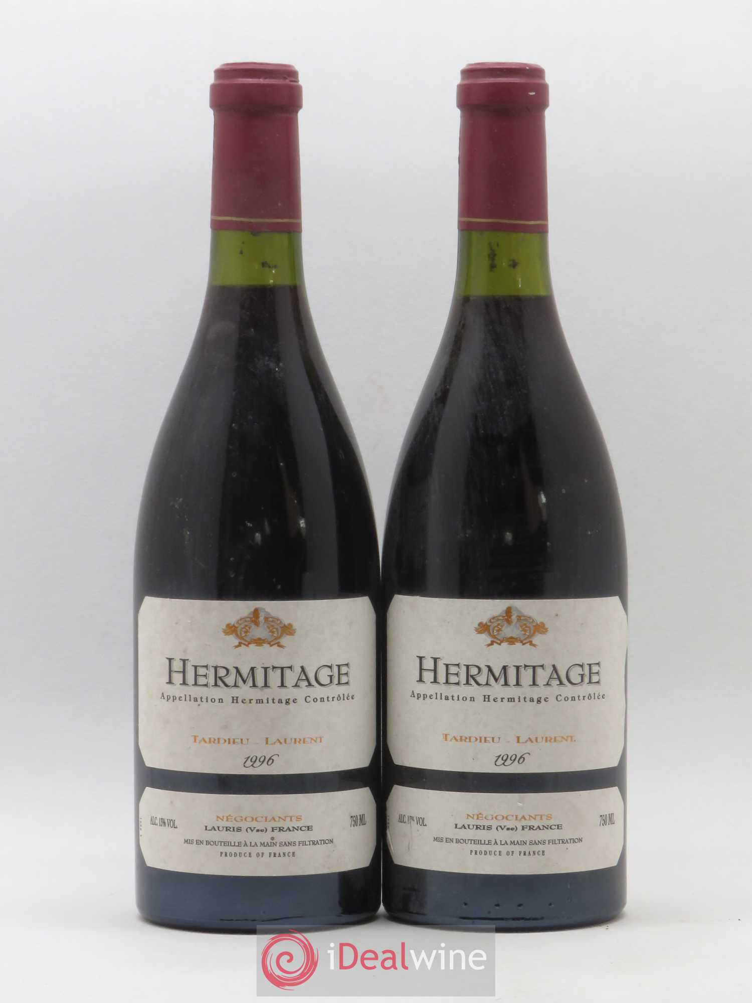 Hermitage Maison Tardieu-Laurent 1996 - Lot de 2 bouteilles - 0