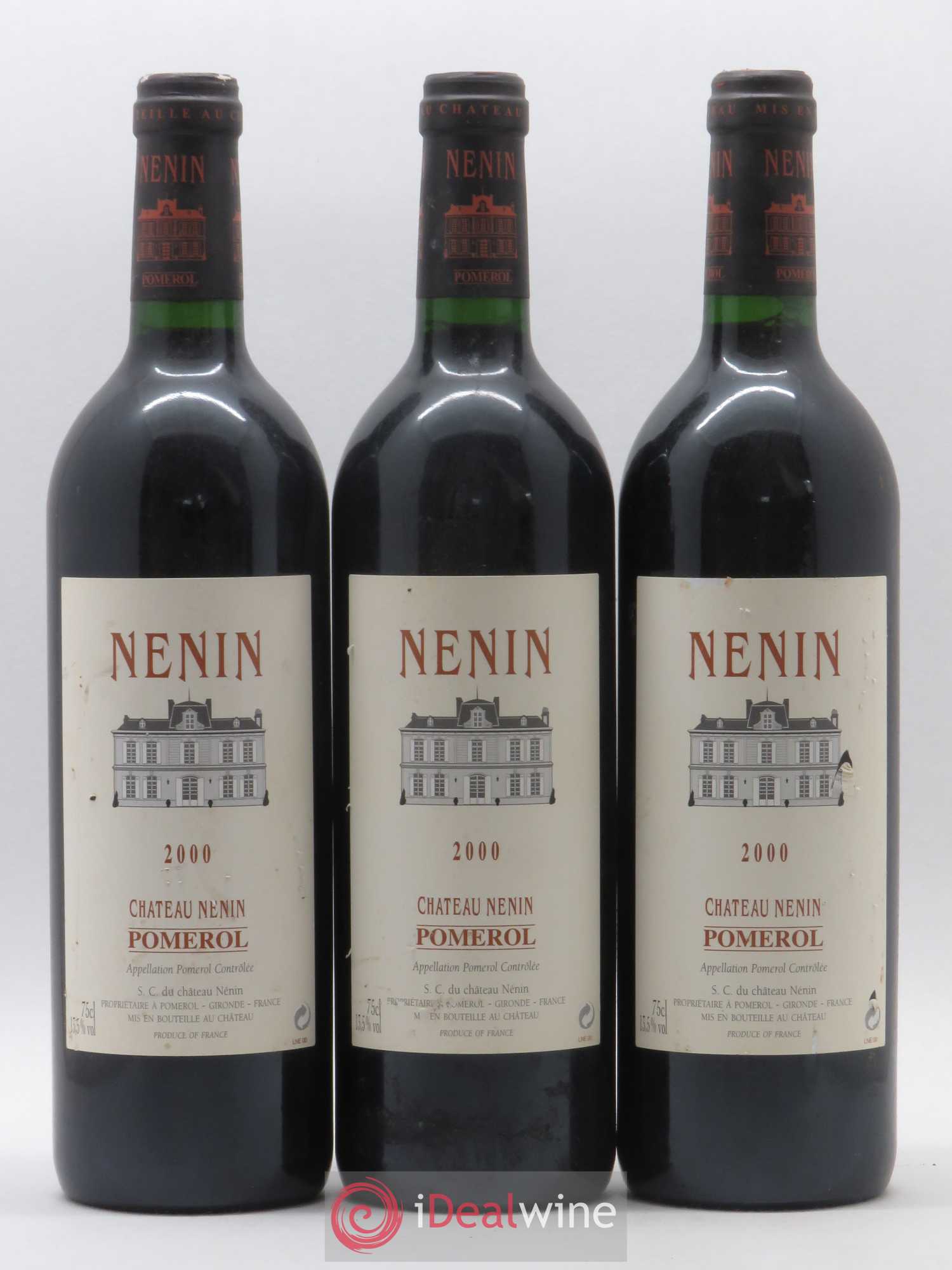 Château Nenin 2000 - Lot de 3 bouteilles - 0