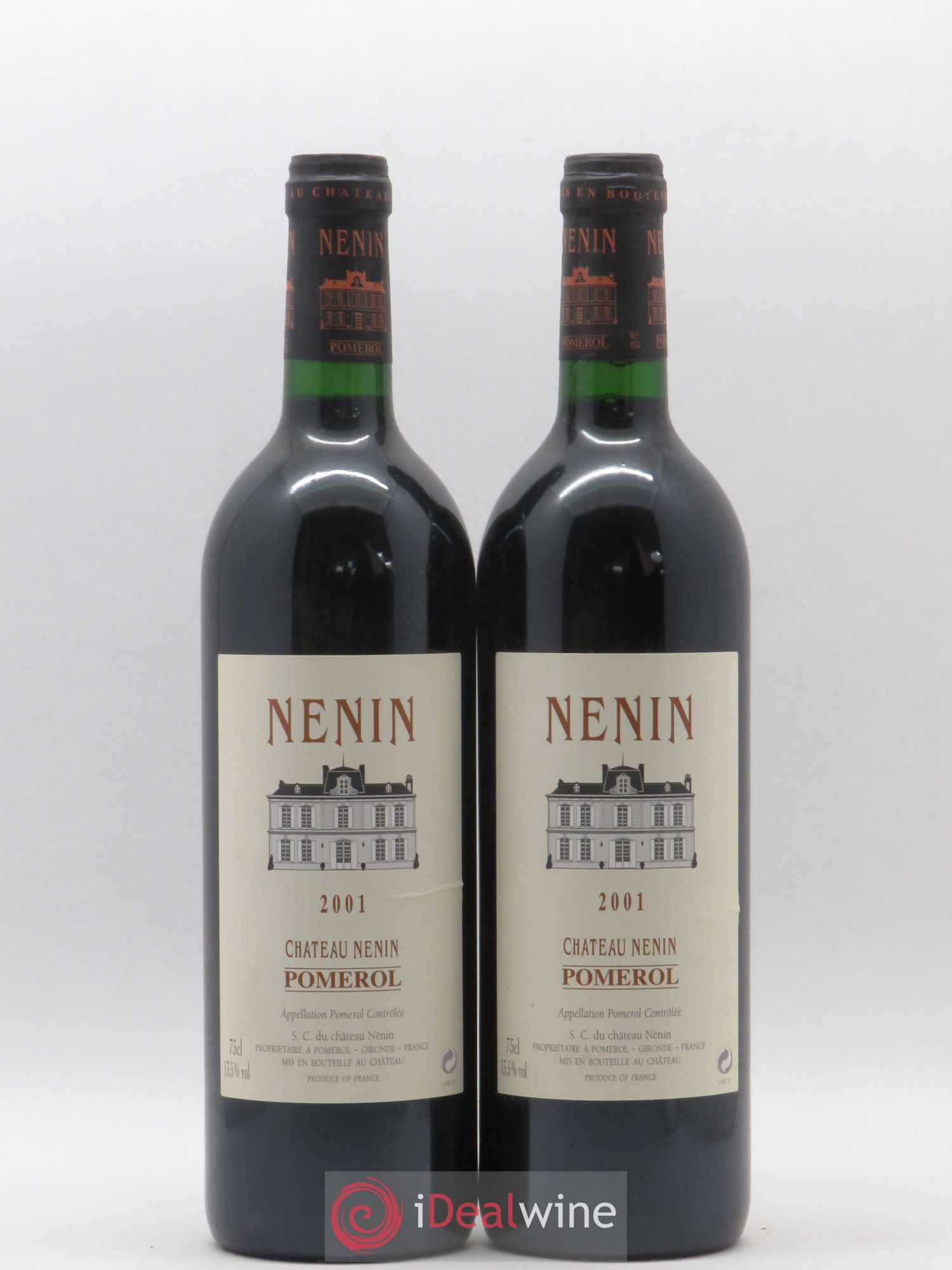 Château Nenin 2001 - Lot de 2 bouteilles - 0