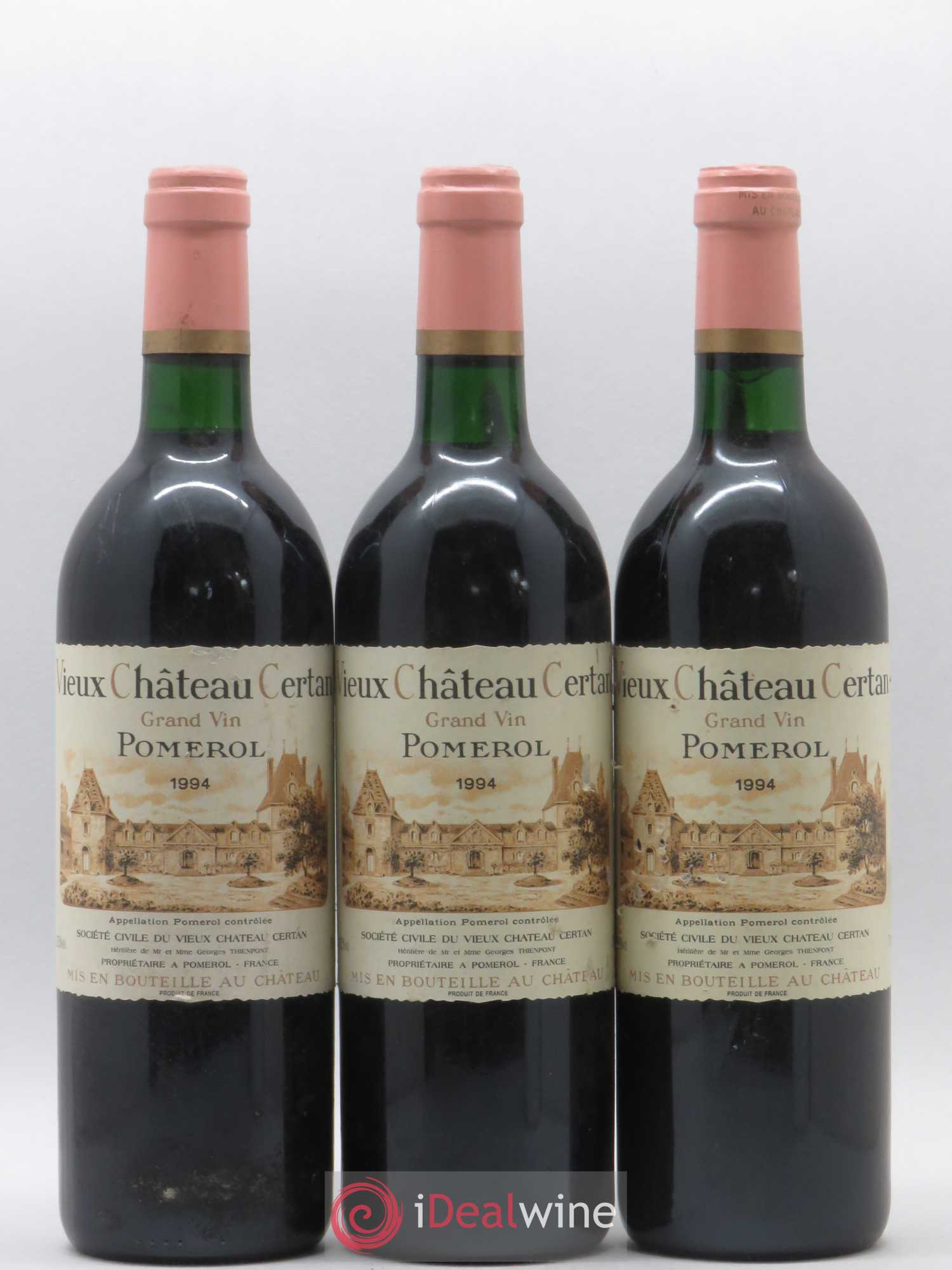 Vieux Château Certan 1994 - Lot de 3 bouteilles - 0