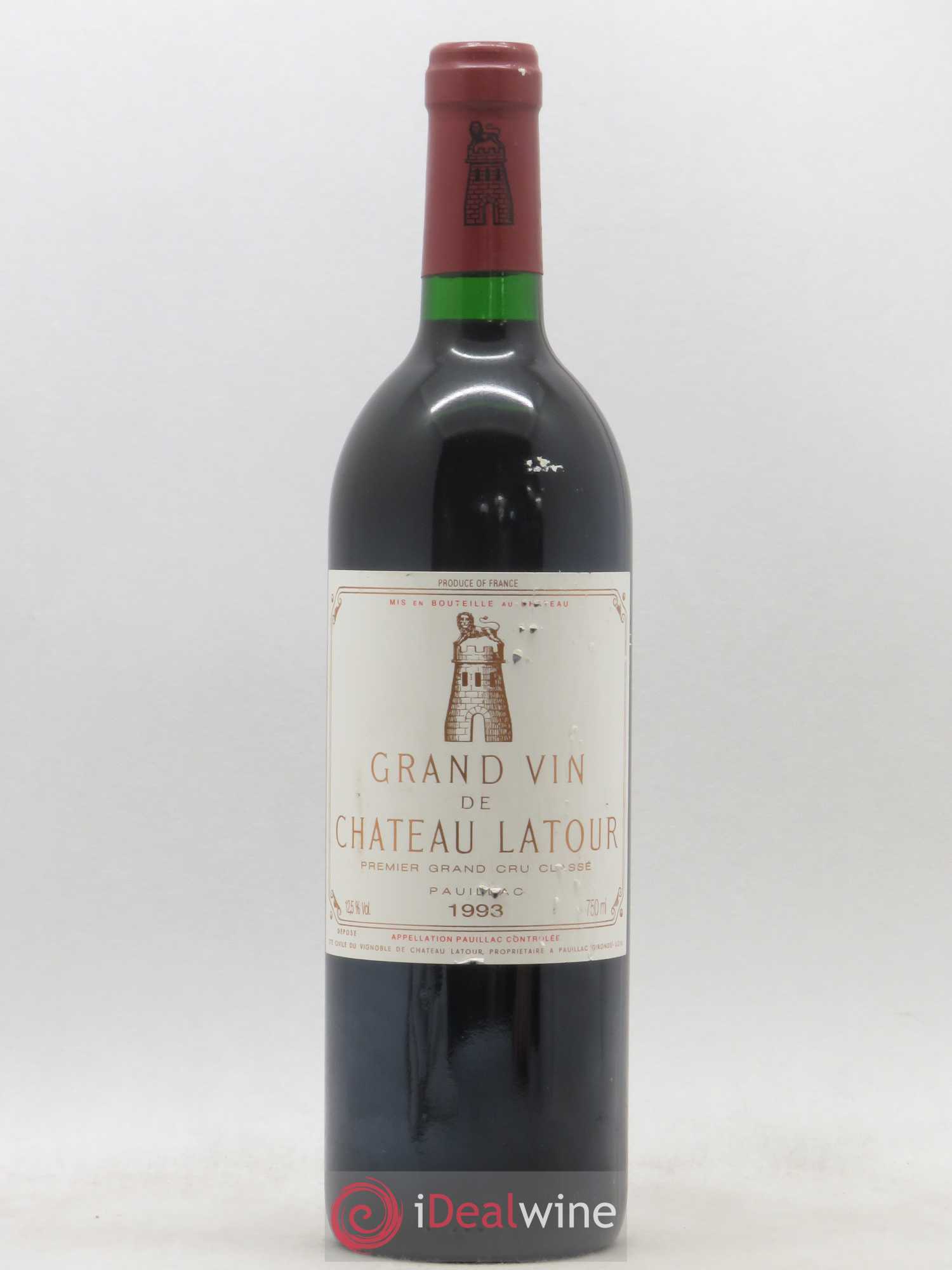 Château Latour 1er Grand Cru Classé 1993 - Lot de 1 bouteille - 0