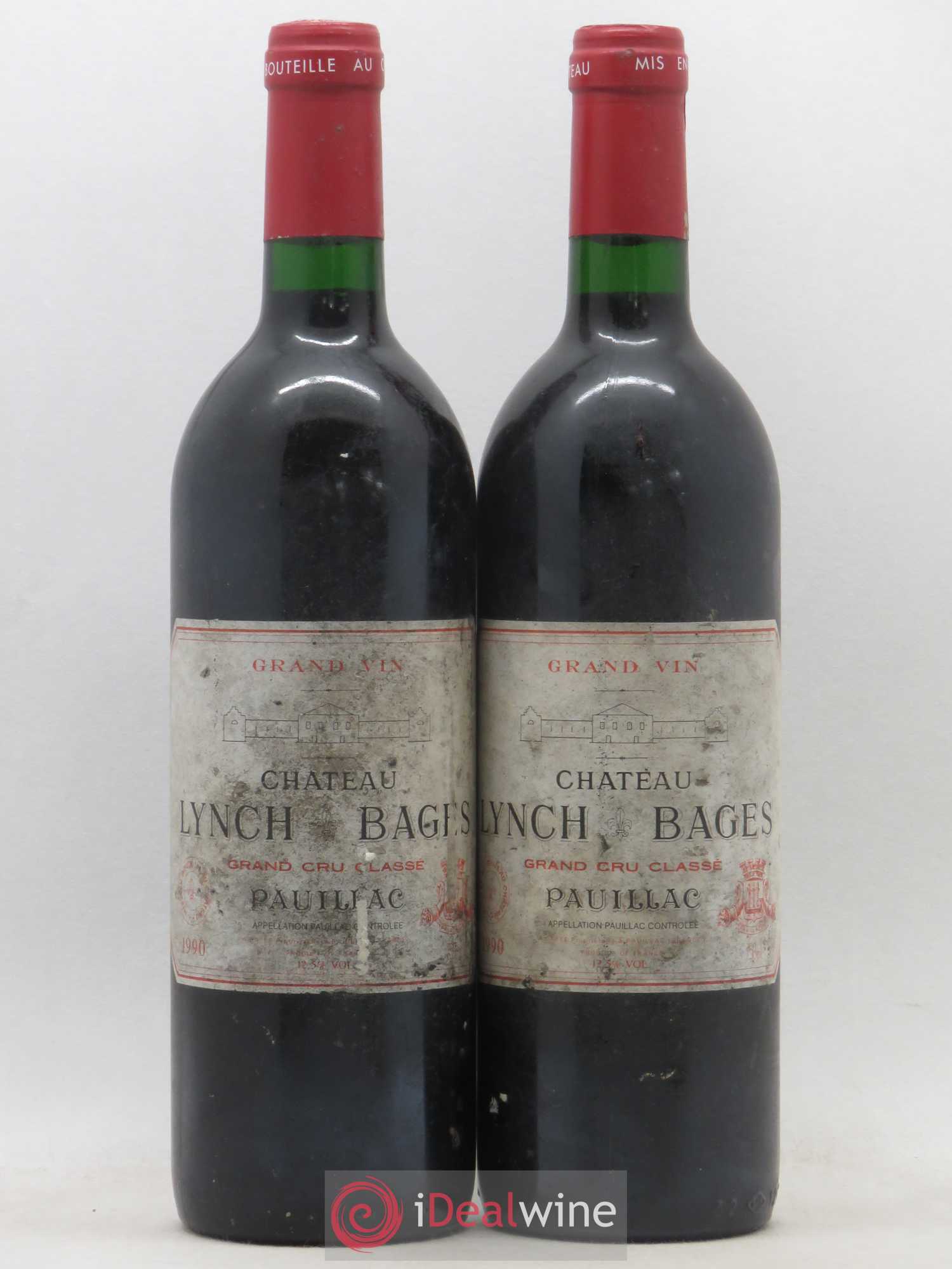 Château Lynch Bages 5ème Grand Cru Classé 1990 - Lot de 2 bouteilles - 0