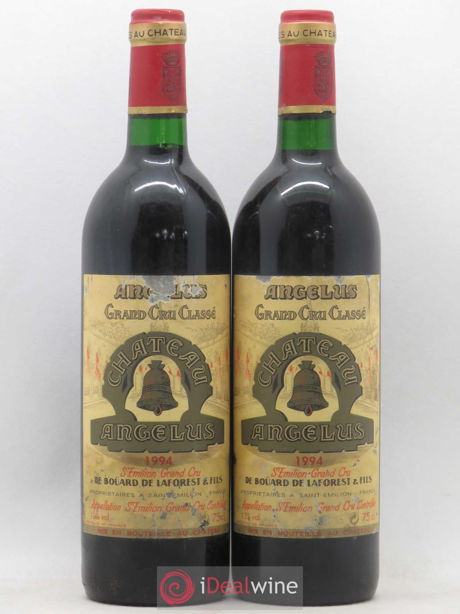 Château Angélus 1er Grand Cru Classé A 1994 - Lot de 2 bouteilles - 0