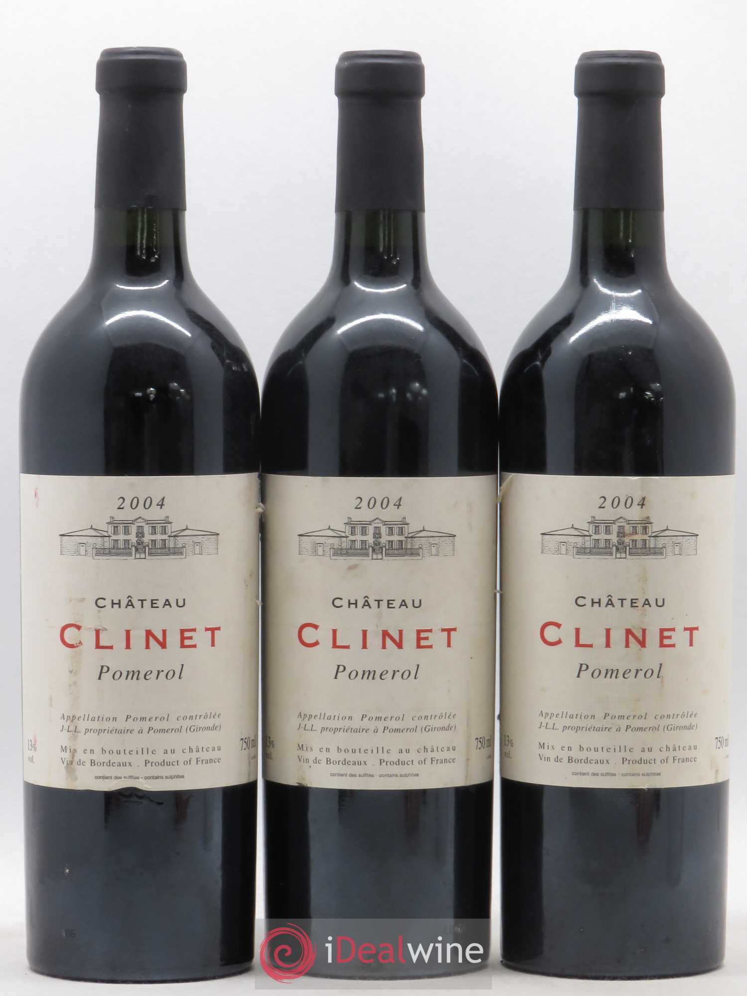 Château Clinet 2004 - Lot de 3 bouteilles - 0