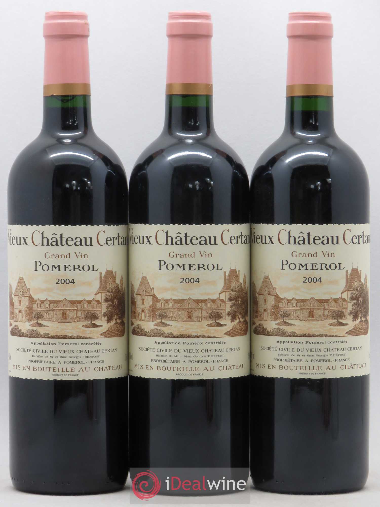 Vieux Château Certan 2004 - Lot de 3 bouteilles - 0