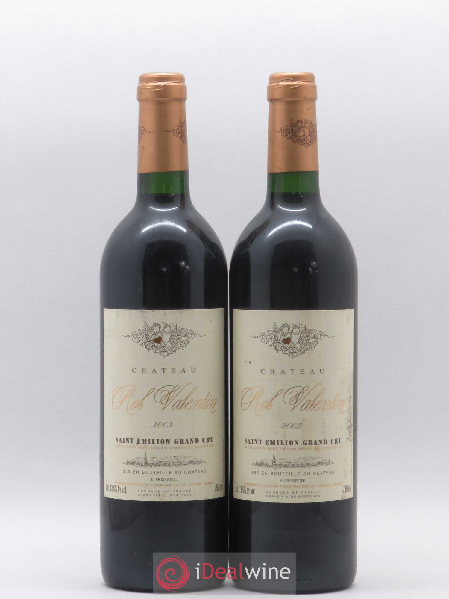 Château Rol Valentin Grand Cru Classé 2003 - Lot de 2 bouteilles - 0