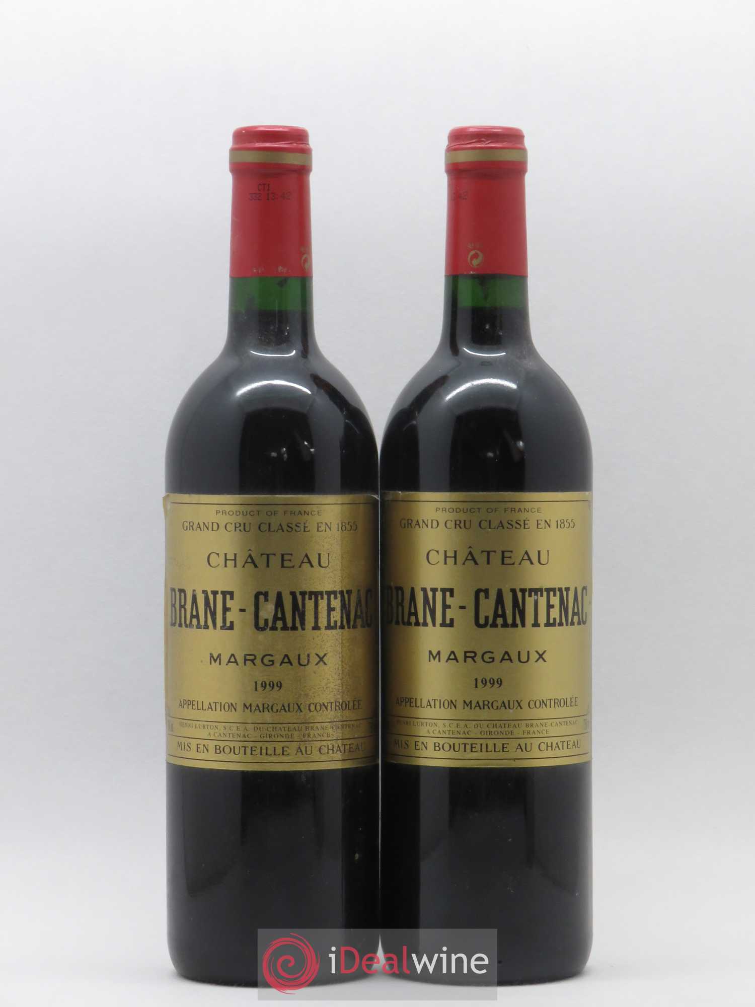 Château Brane Cantenac 2ème Grand Cru Classé 1999 - Lot de 2 bouteilles - 0