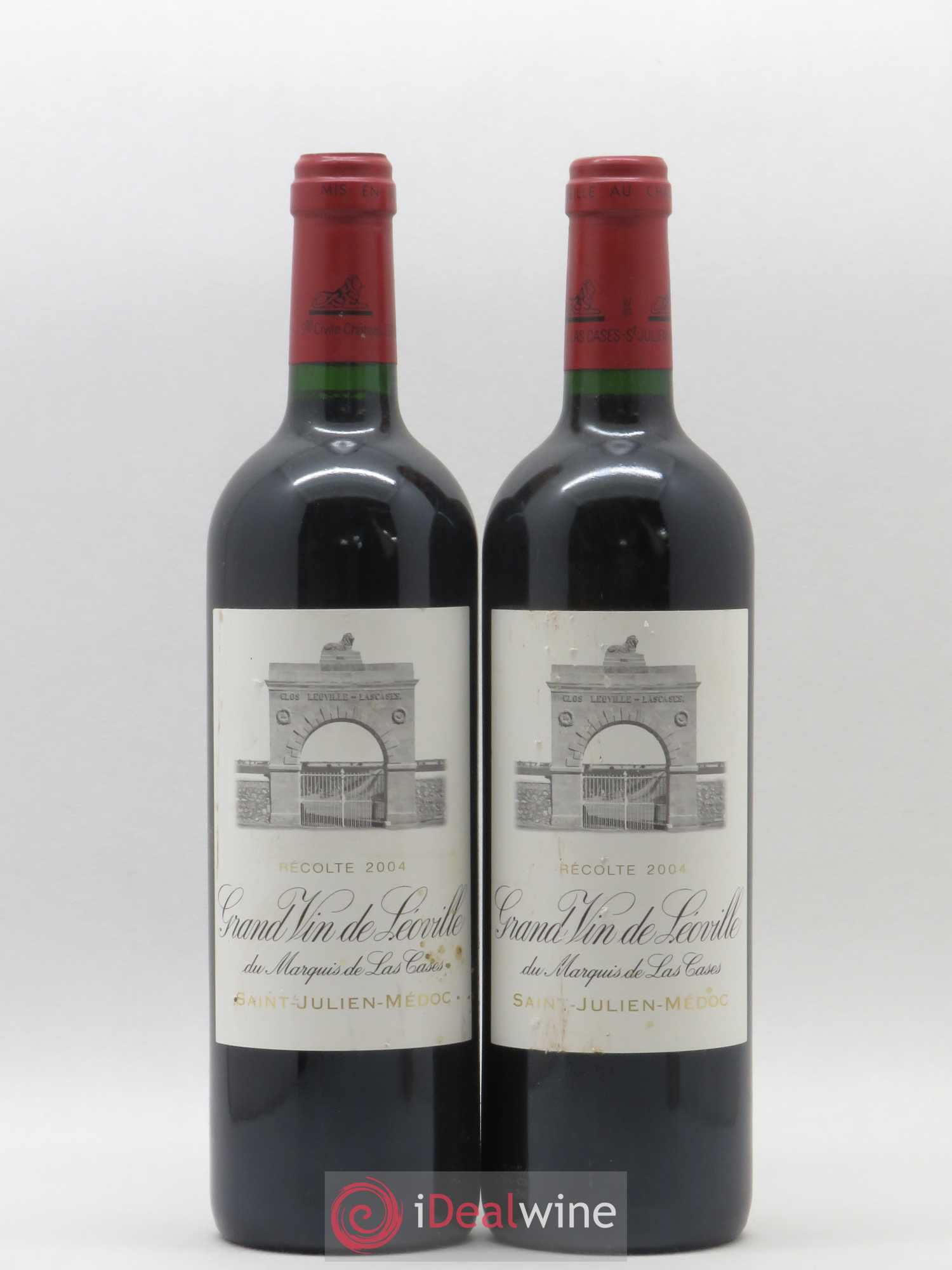 Château Léoville Las Cases 2ème Grand Cru Classé 2004 - Lot de 2 bouteilles - 0