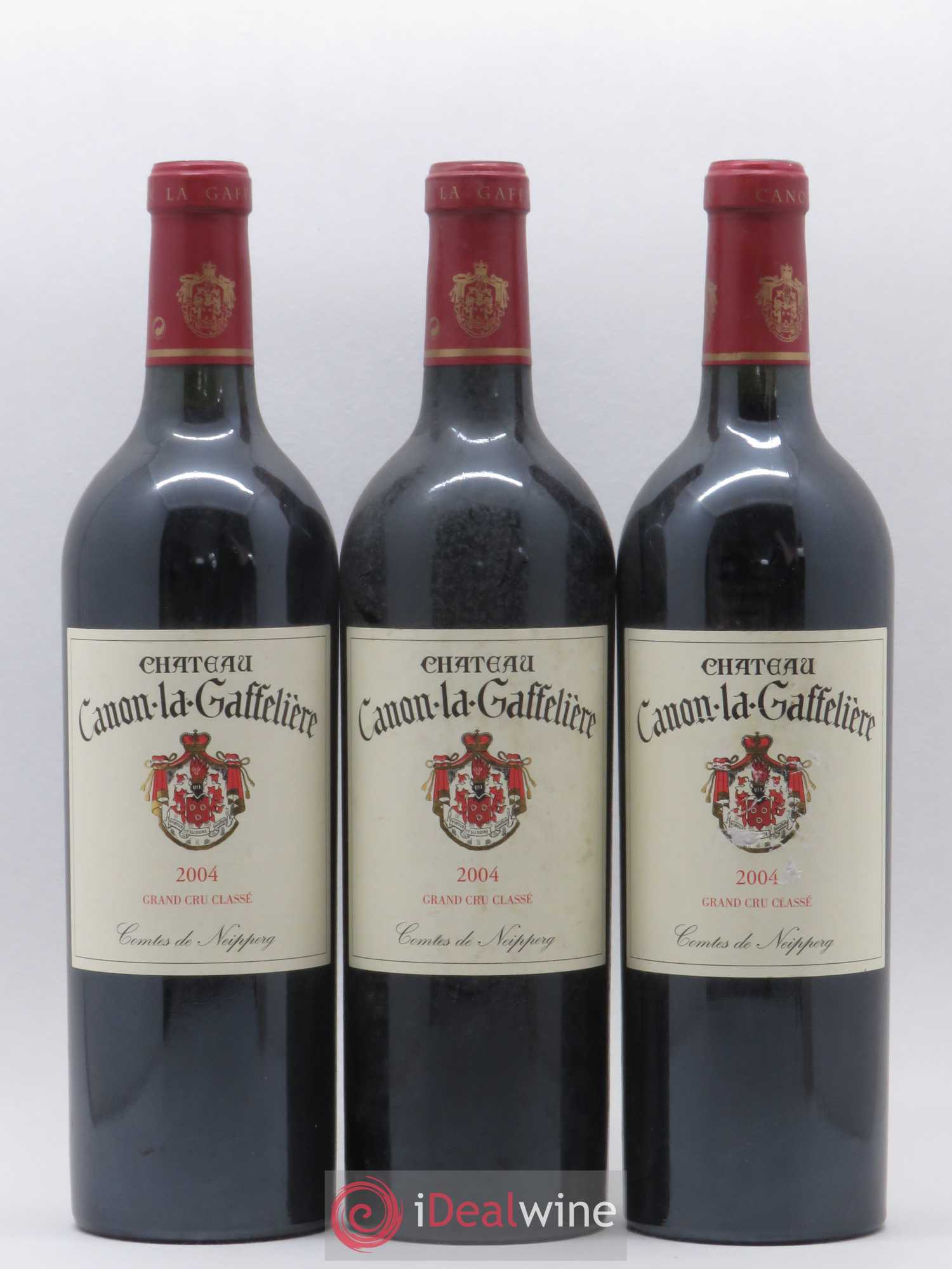 Château Canon la Gaffelière 1er Grand Cru Classé B 2004 - Lot de 3 bouteilles - 0