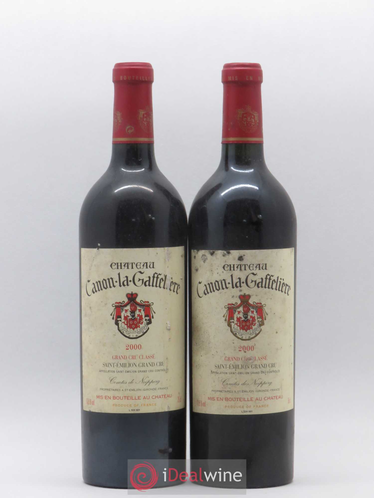 Château Canon la Gaffelière 1er Grand Cru Classé B 2000 - Lot de 2 bouteilles - 0