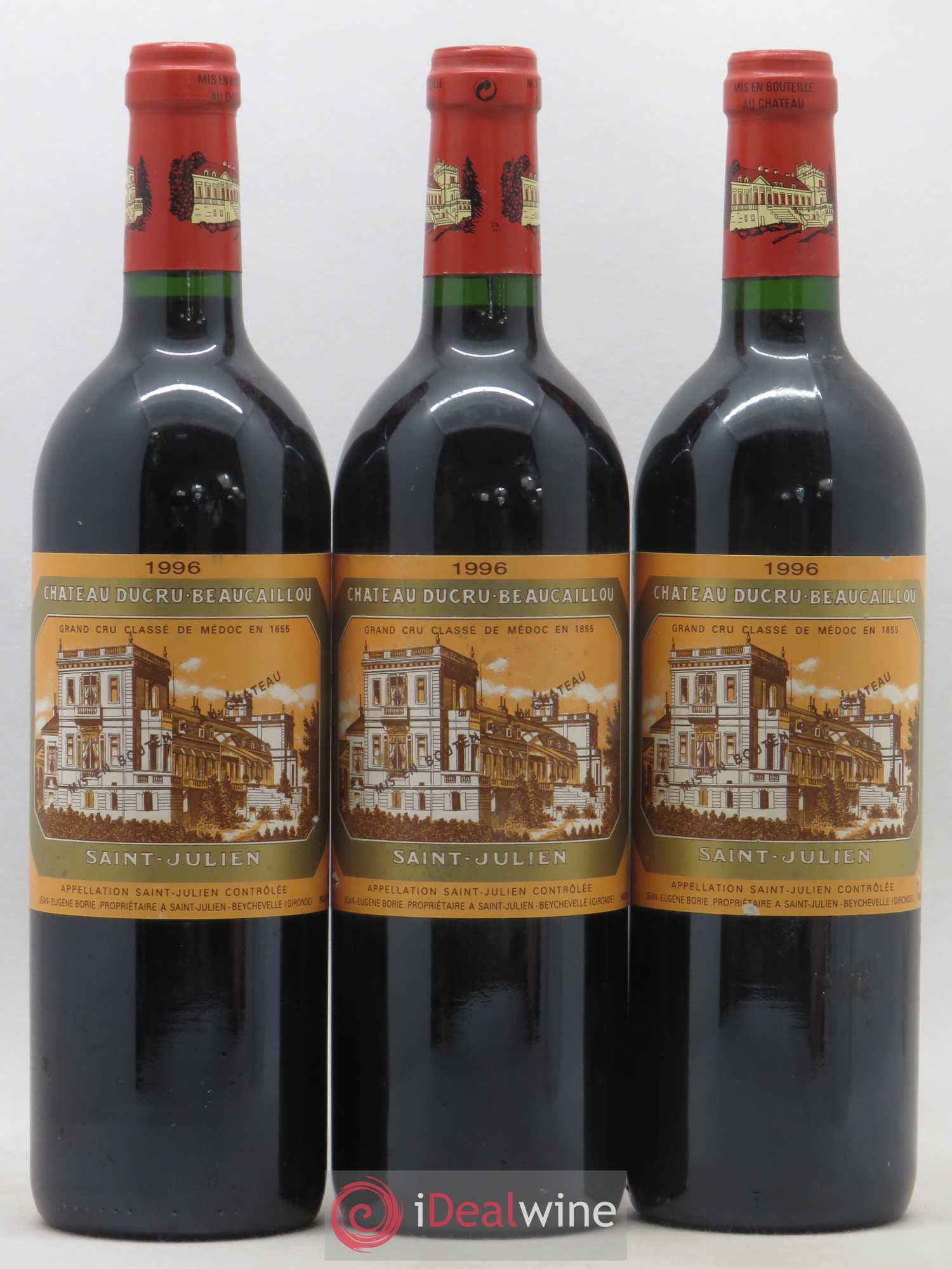Château Ducru Beaucaillou 2ème Grand Cru Classé 1996 - Lot de 3 bouteilles - 0