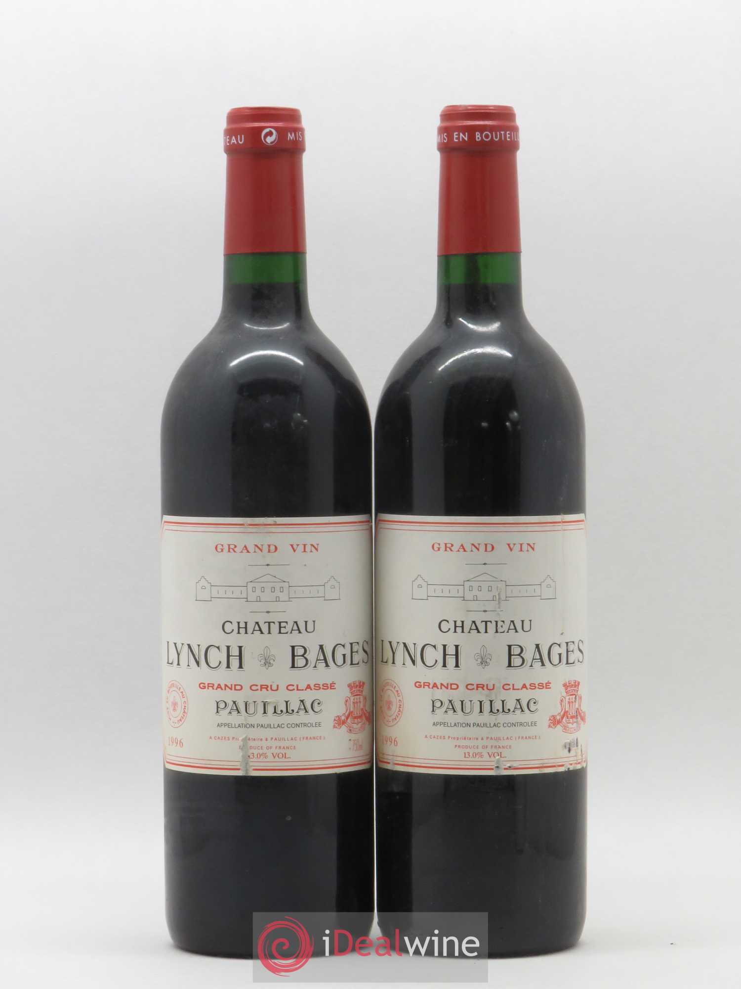 Château Lynch Bages 5ème Grand Cru Classé 1996 - Lot de 2 bouteilles - 0