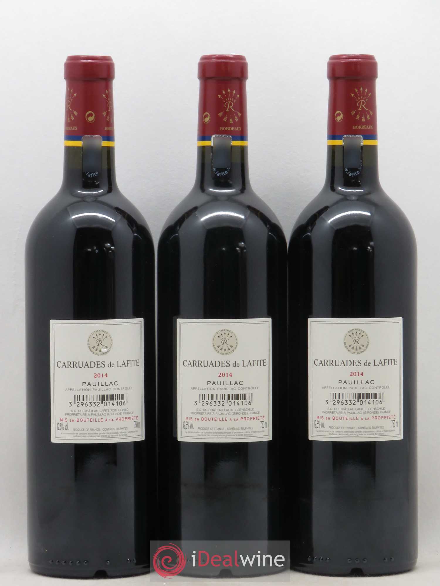 Carruades de Lafite Rothschild Second Vin 2014 - Lot de 3 bouteilles - 1