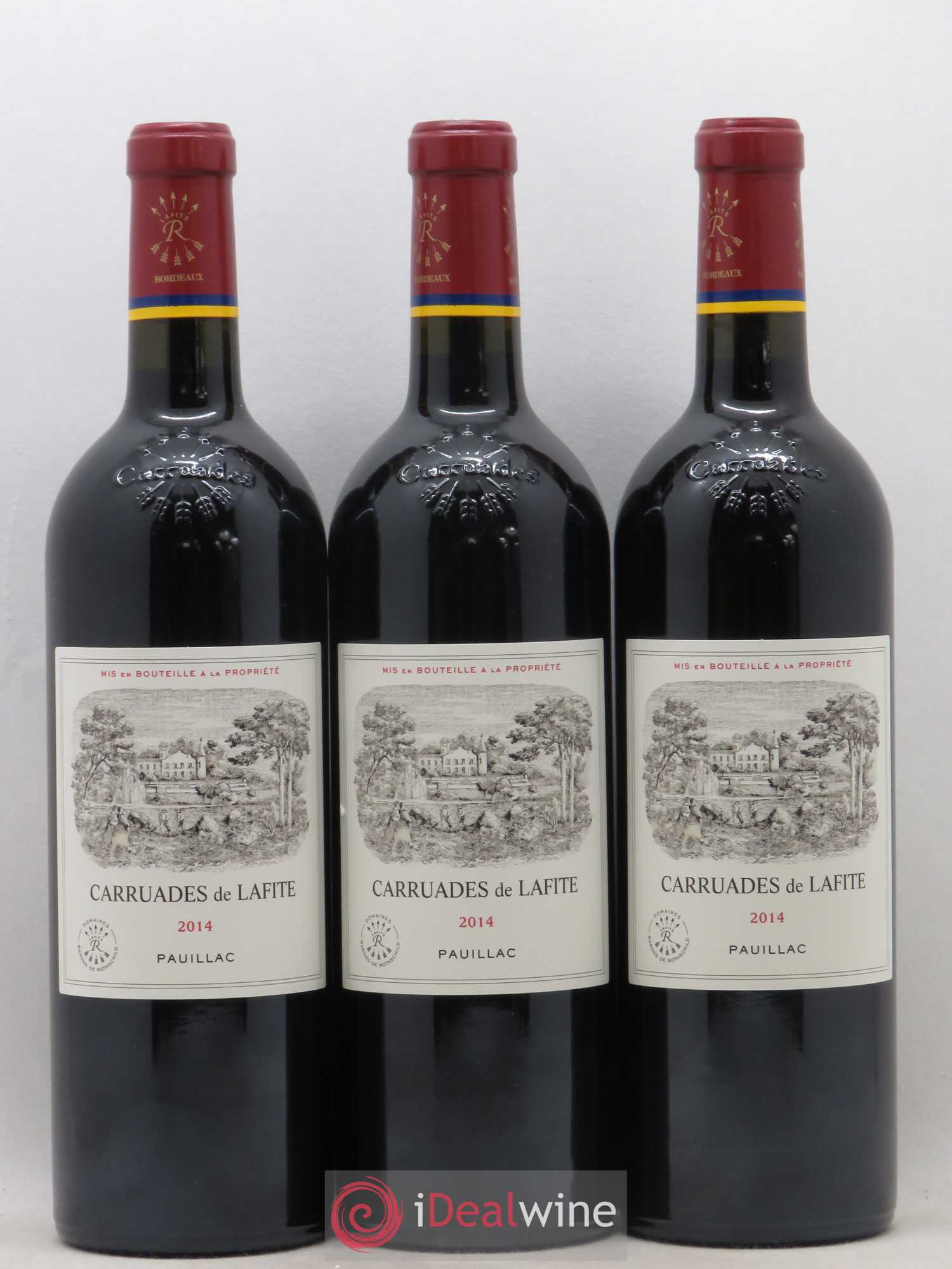 Carruades de Lafite Rothschild Second Vin 2014 - Lot de 3 bouteilles - 0