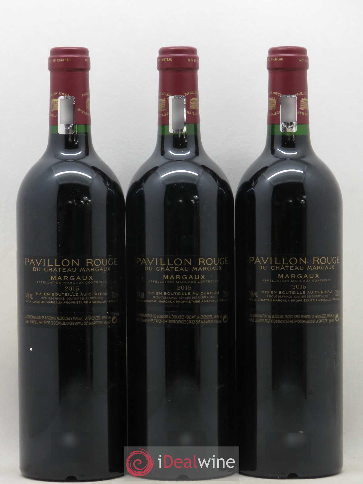 Pavillon Rouge du Château Margaux Second Vin 2015 - Lot de 3 bouteilles - 1