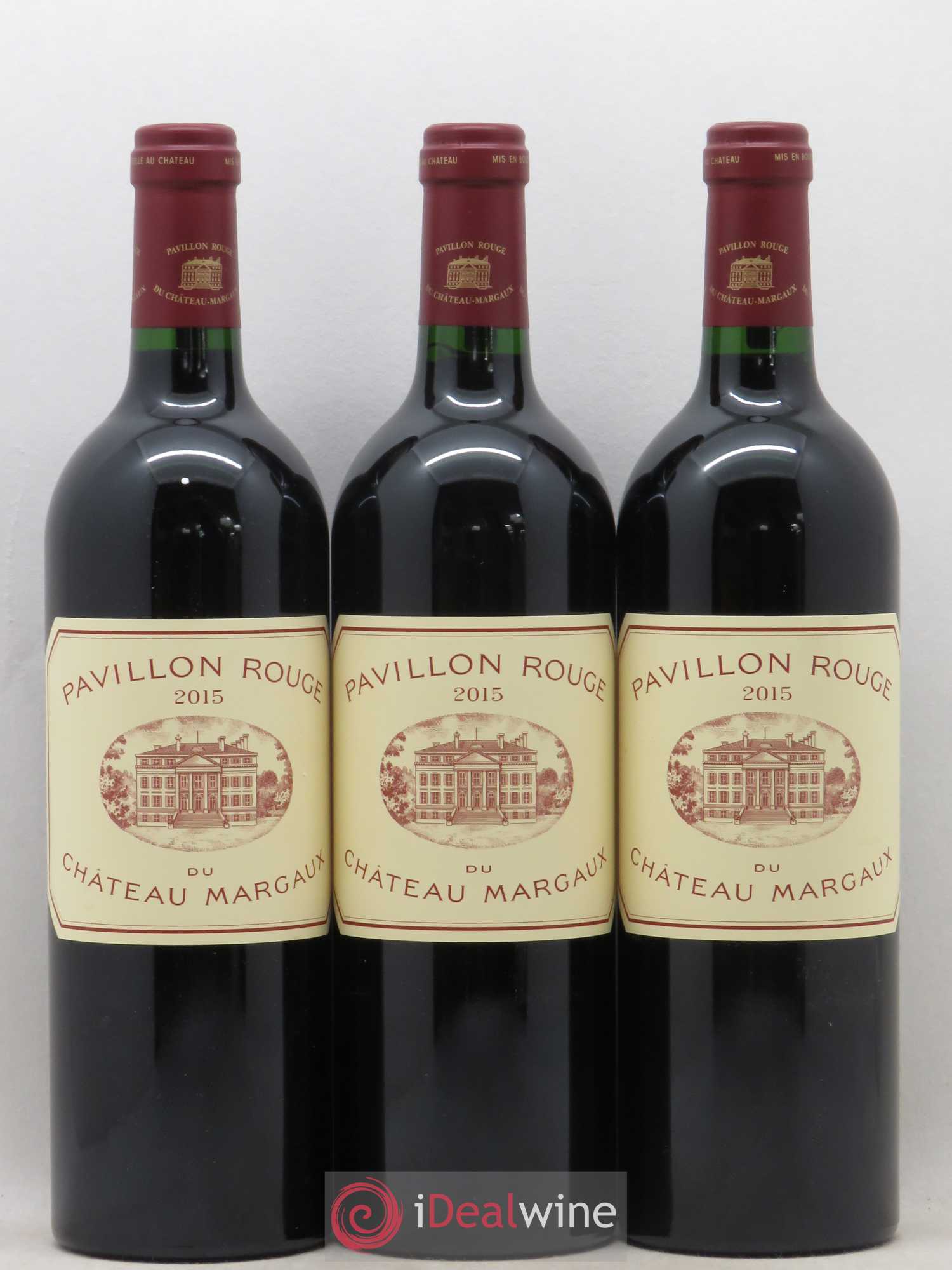 Pavillon Rouge du Château Margaux Second Vin 2015 - Lot de 3 bouteilles - 0