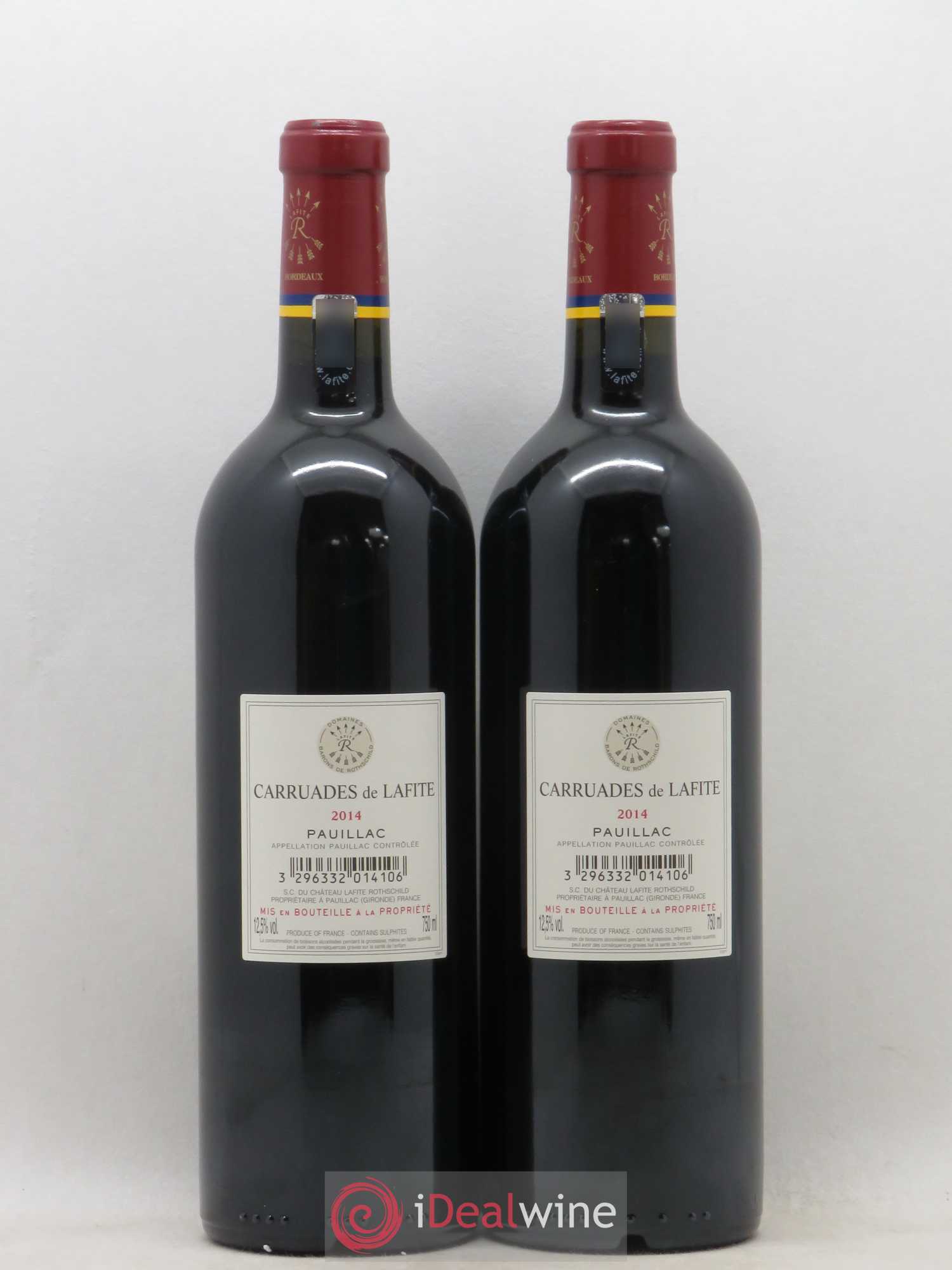 Carruades de Lafite Rothschild Second Vin 2014 - Lot de 2 bouteilles - 1