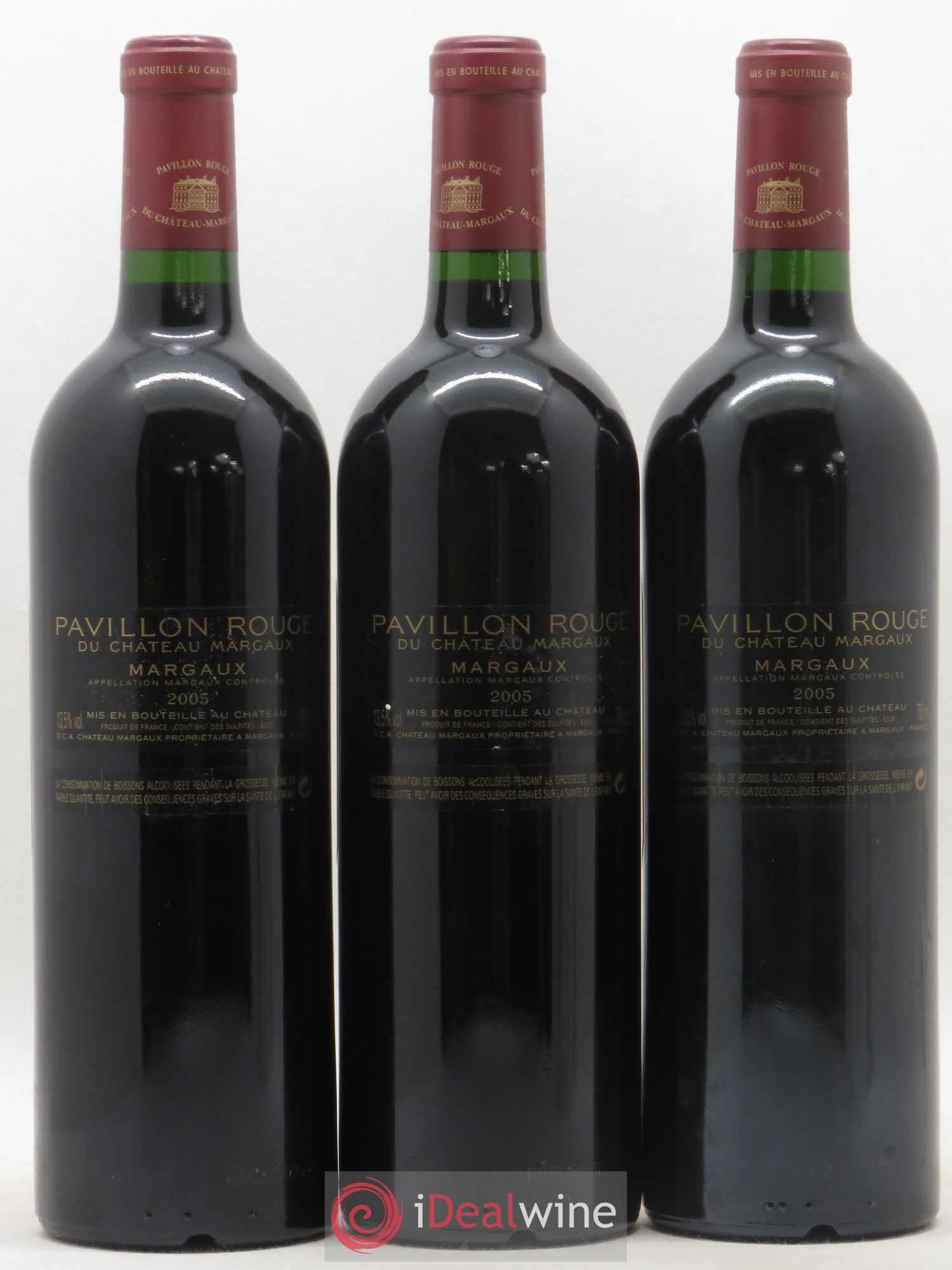 Pavillon Rouge du Château Margaux Second Vin 2005 - Lot de 3 bouteilles - 1