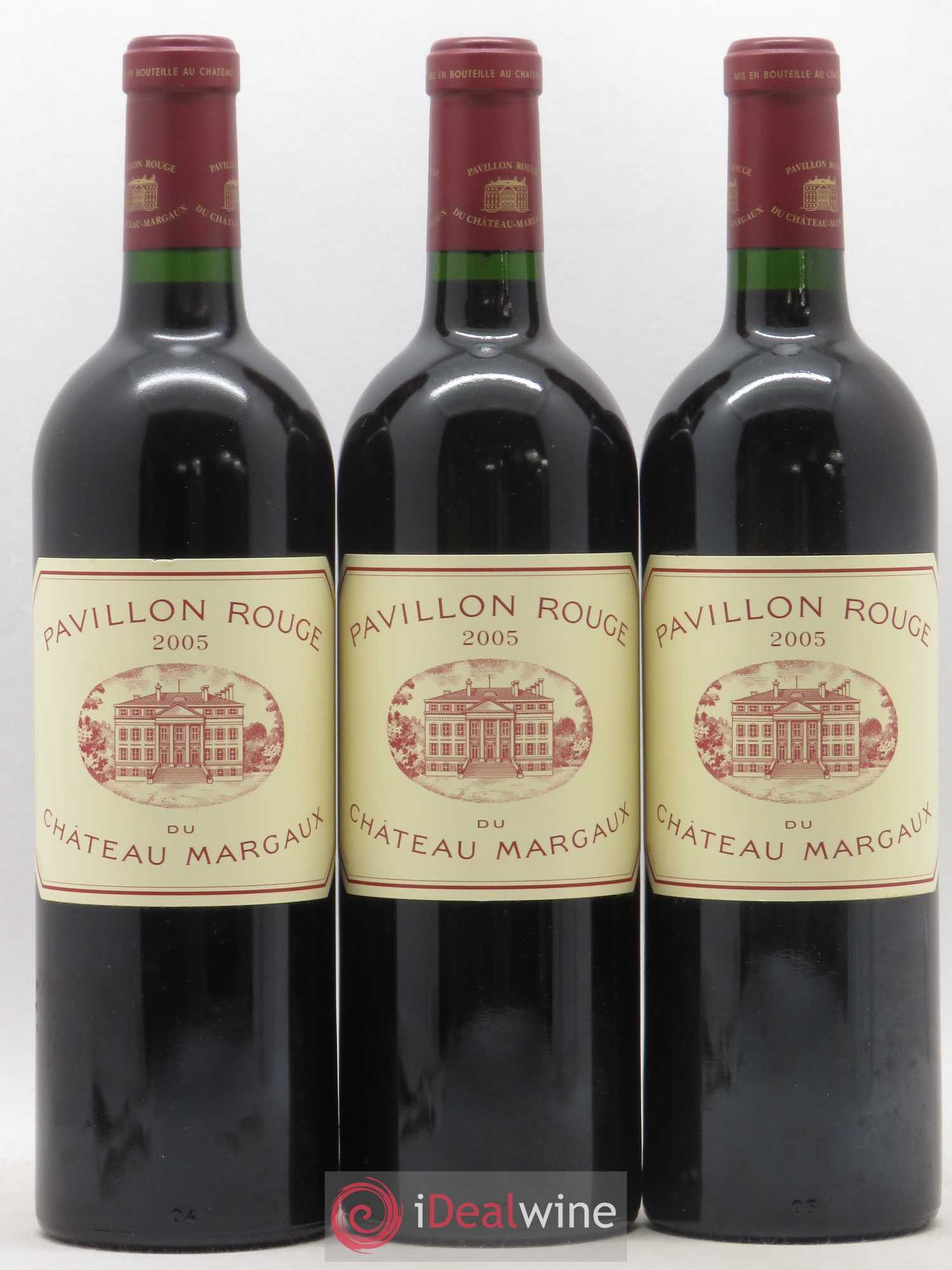 Pavillon Rouge du Château Margaux Second Vin 2005 - Lot de 3 bouteilles - 0