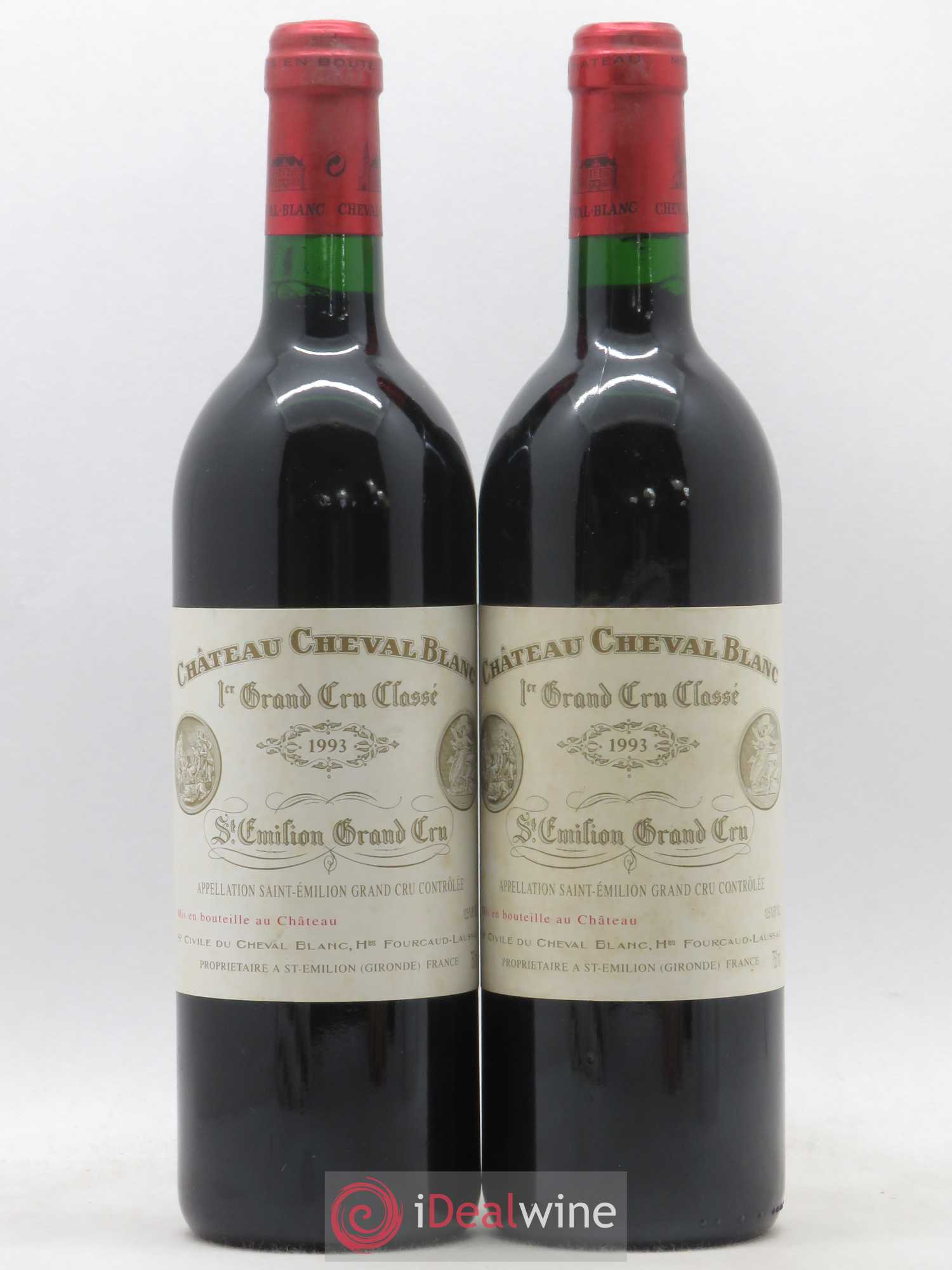 Château Cheval Blanc 1er Grand Cru Classé A 1993 - Lot de 2 bouteilles - 0