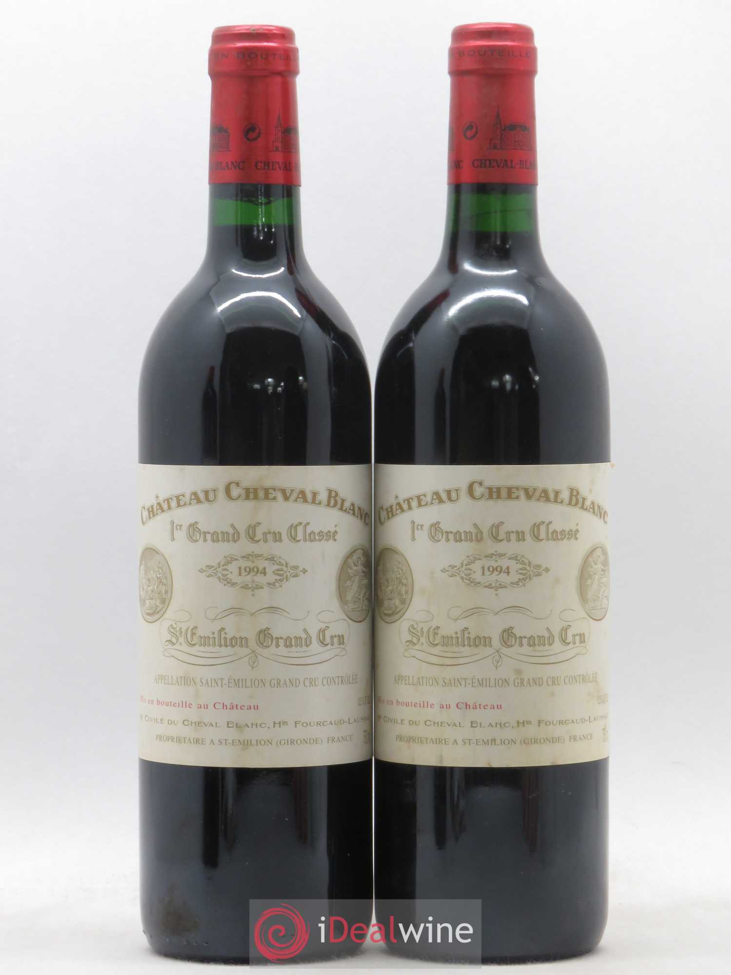 Château Cheval Blanc 1er Grand Cru Classé A 1994 - Lot de 2 bouteilles - 0