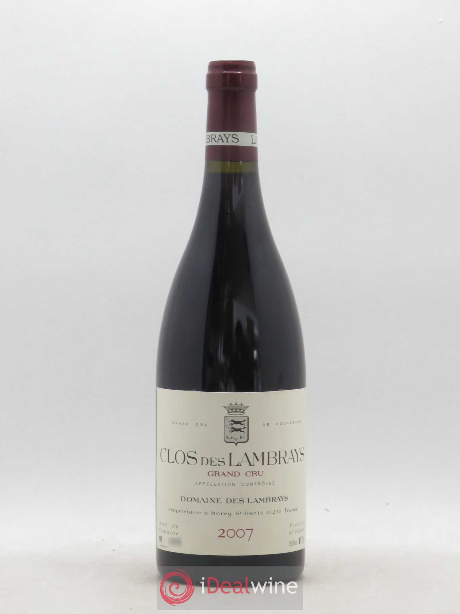 Clos des Lambrays Grand Cru Domaine des Lambrays 2007 - Lot de 1 bouteille - 0