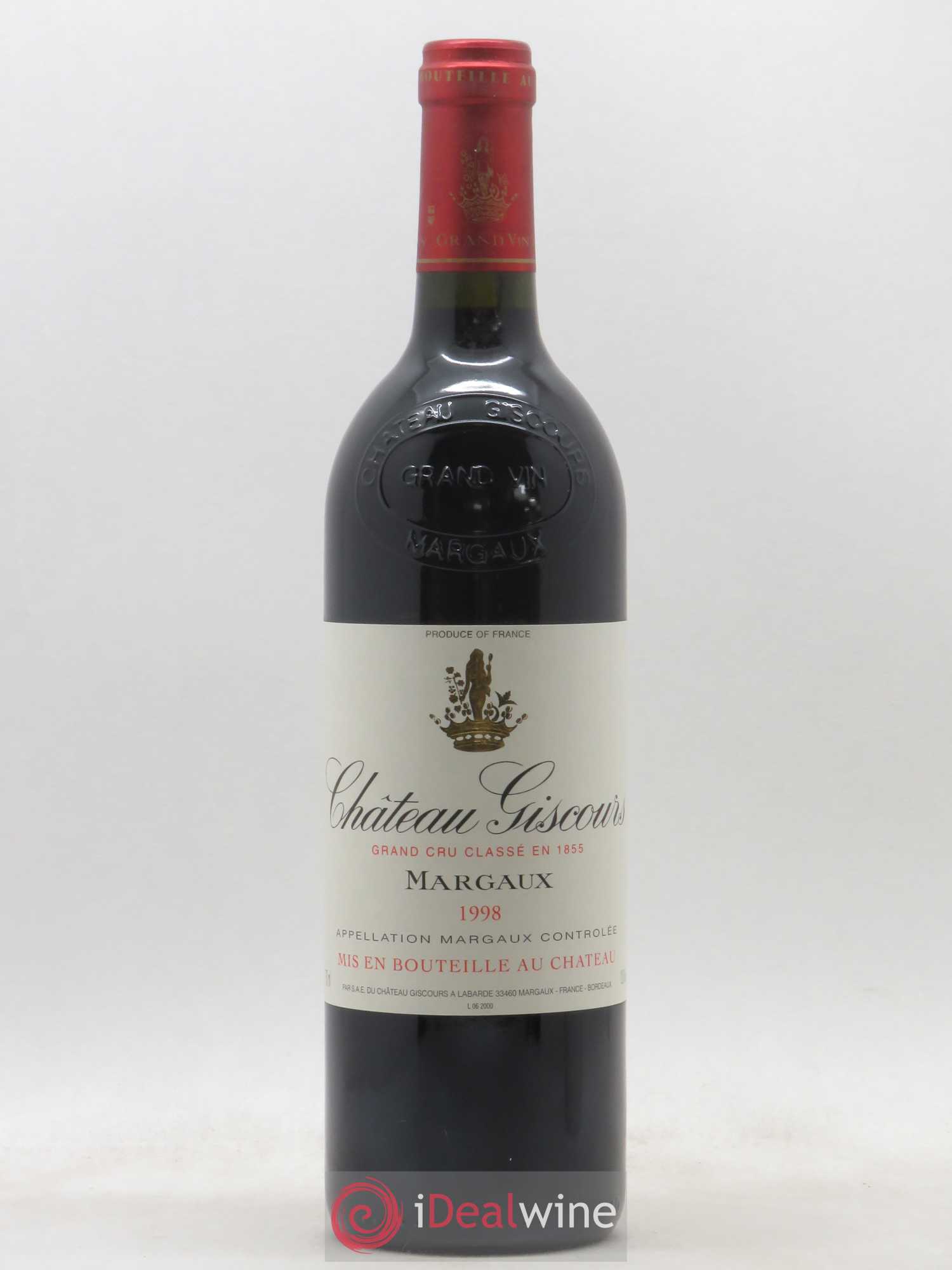 Château Giscours 3ème Grand Cru Classé 1998 - Lot de 1 bouteille - 0