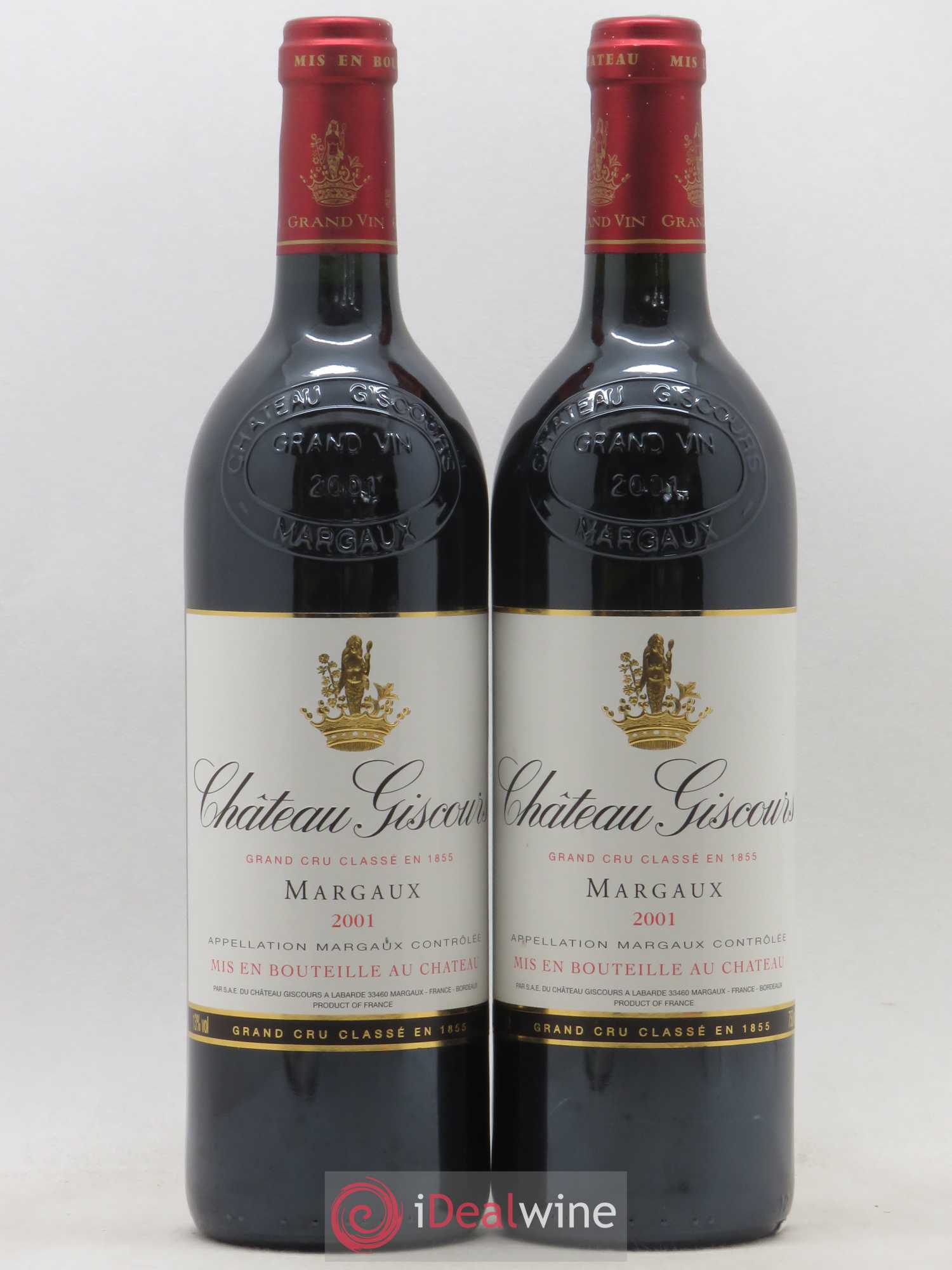 Château Giscours 3ème Grand Cru Classé 2001 - Lot de 2 bouteilles - 0