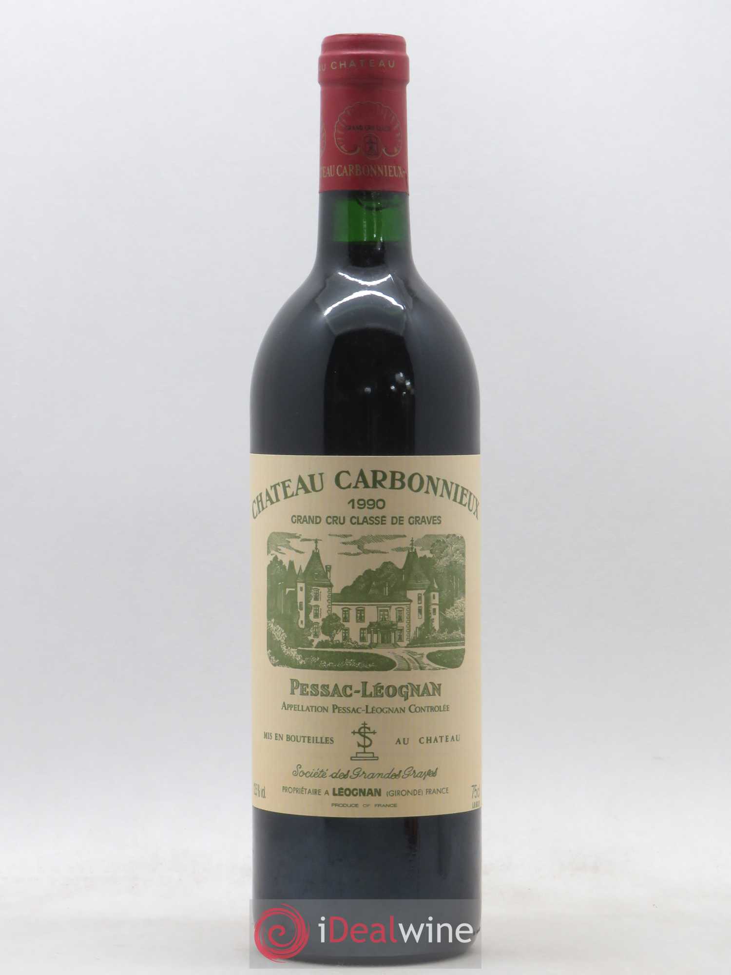 Château Carbonnieux Cru Classé de Graves 1990 - Lot de 1 bouteille - 0